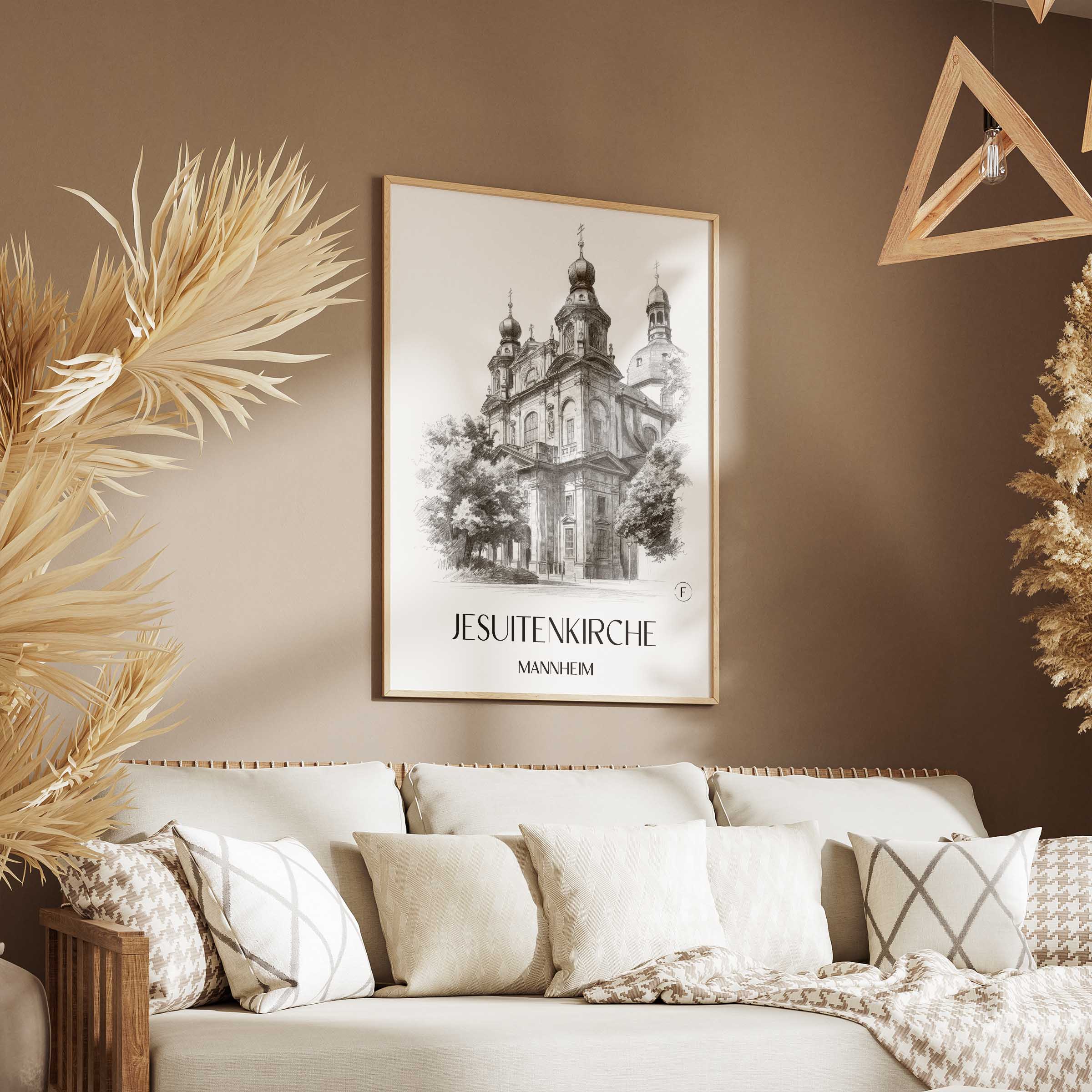 jesuitenkirche-mannheim-deutschland-poster-bleistift-zeichnung-drawing