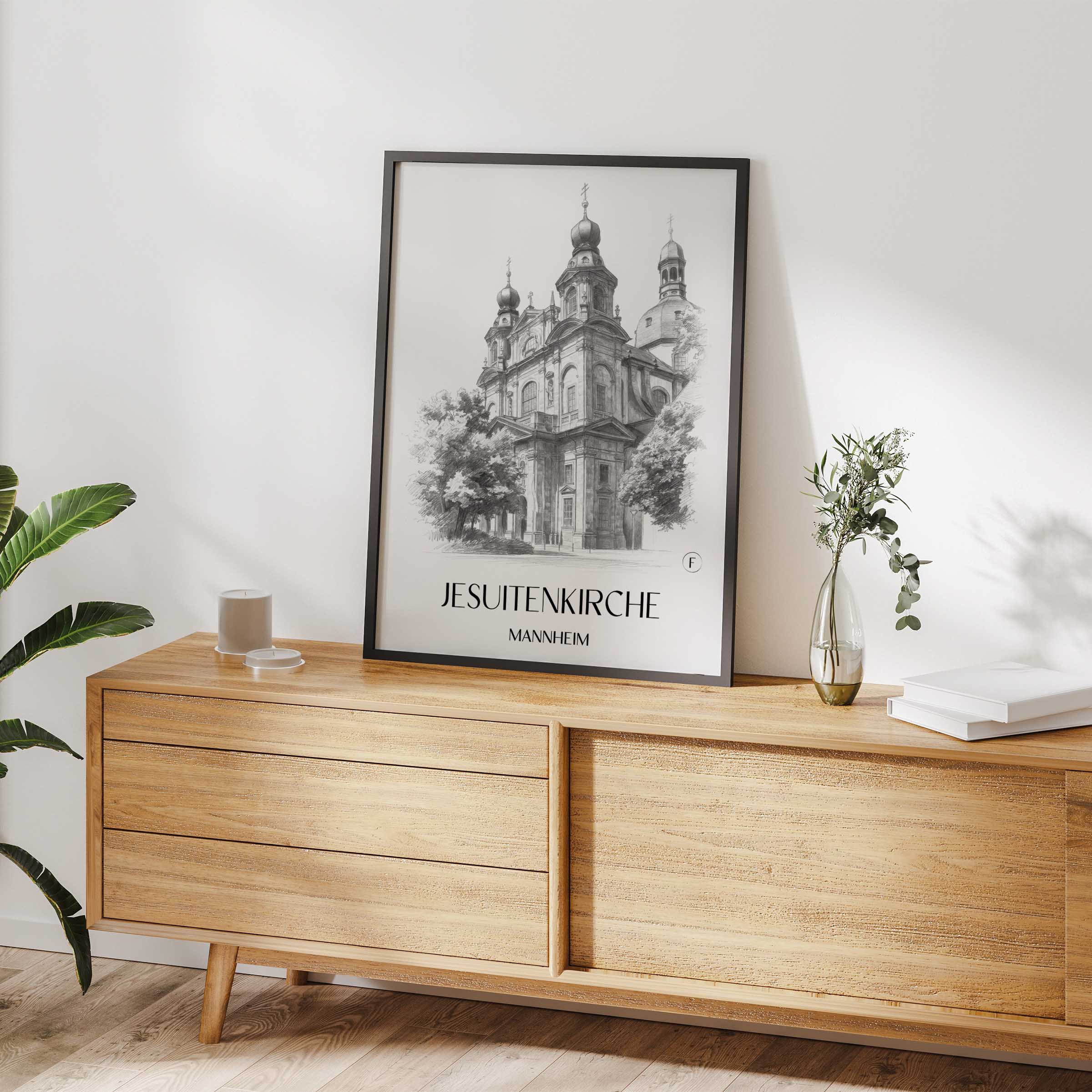 jesuitenkirche-mannheim-deutschland-poster-bleistift-zeichnung-drawing