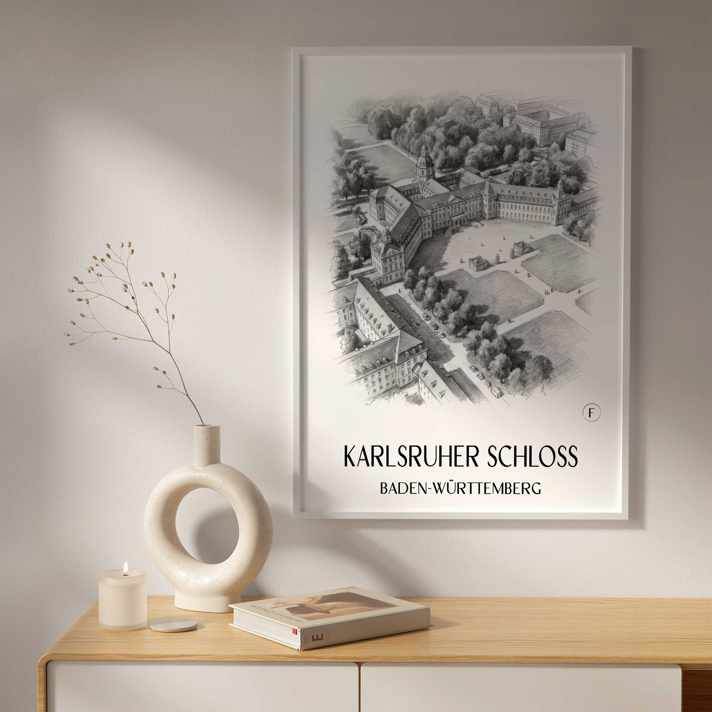karlsruher-schloss-baden-württemberg-deutschland-poster-bleistift-zeichnung-drawing
