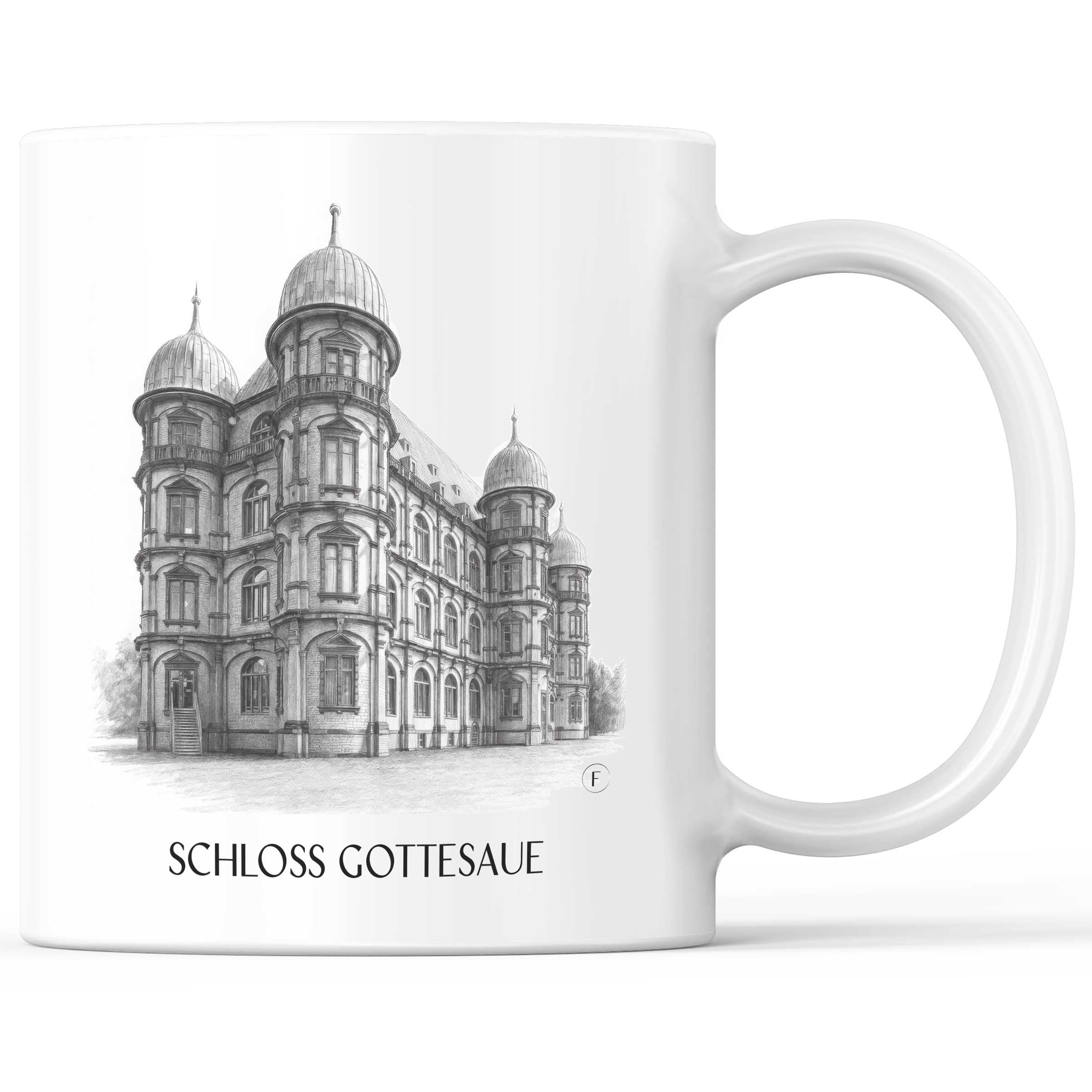 schloss-gottesaue-karlsruhe-deutschland-kaffeebecher-bleistift-zeichnung-drawing