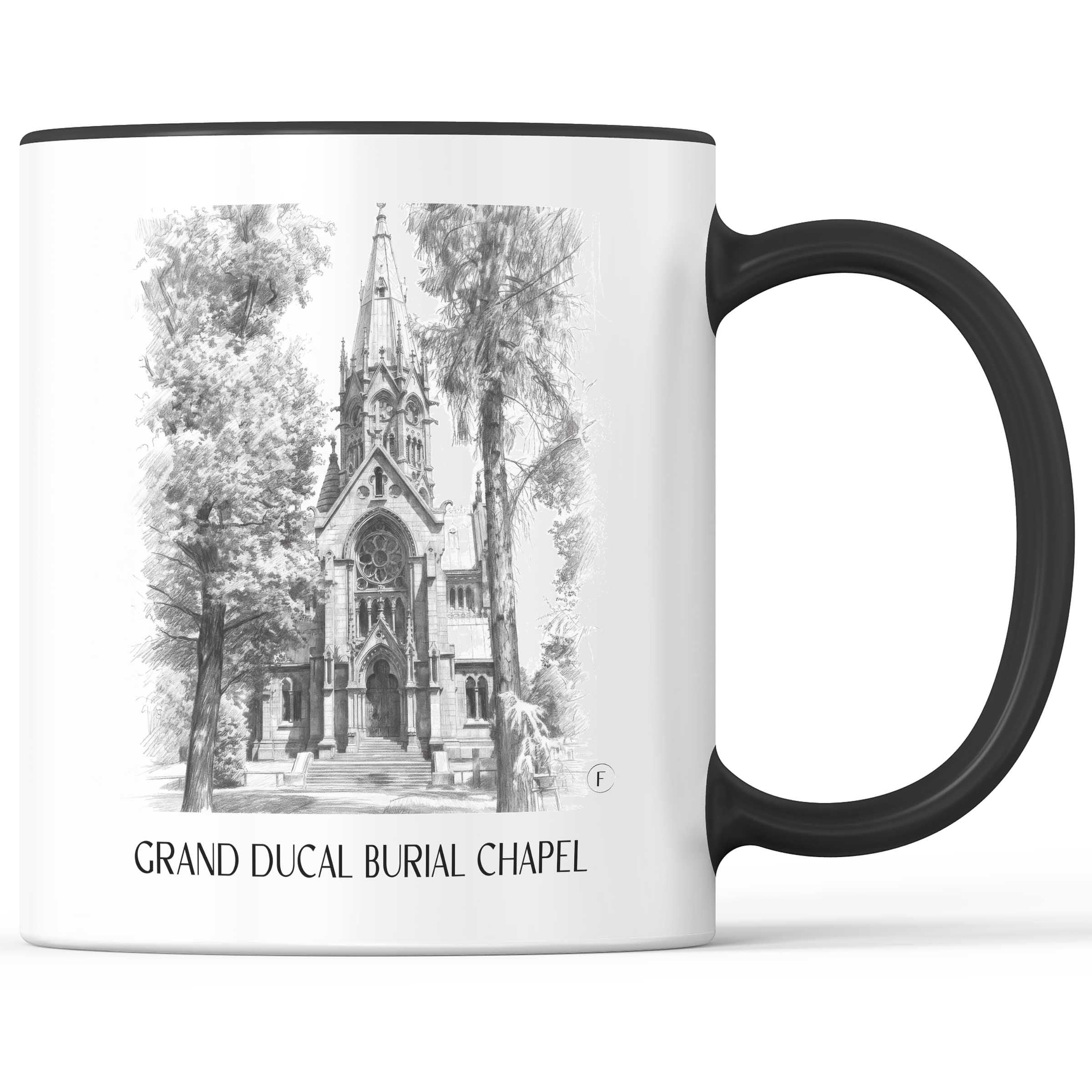 Großherzogliche Grabkapelle Kaffeebecher - Karlsruhe - Deutschland Becher - Kaffeetasse im Zeichnung Stil