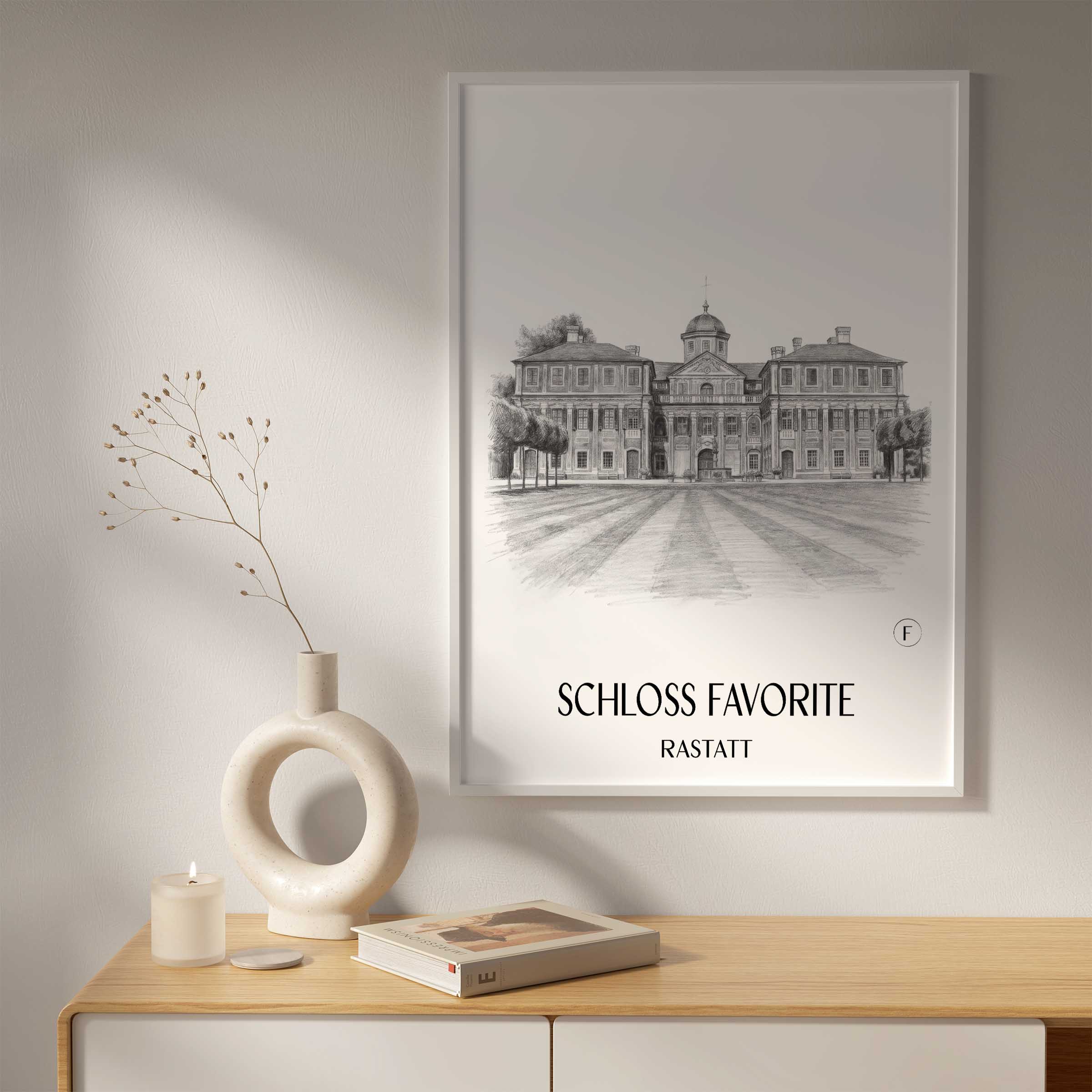 schloss-favorite-rastatt-deutschland-poster-bleistift-zeichnung-drawing