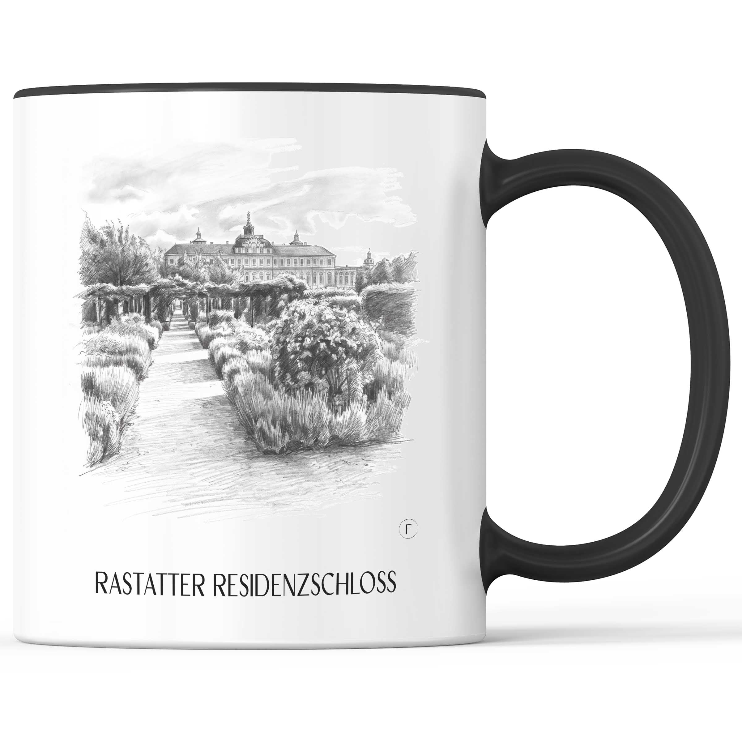 residenzschloss-rastatt-deutschland-kaffeebecher-bleistift-zeichnung-drawing