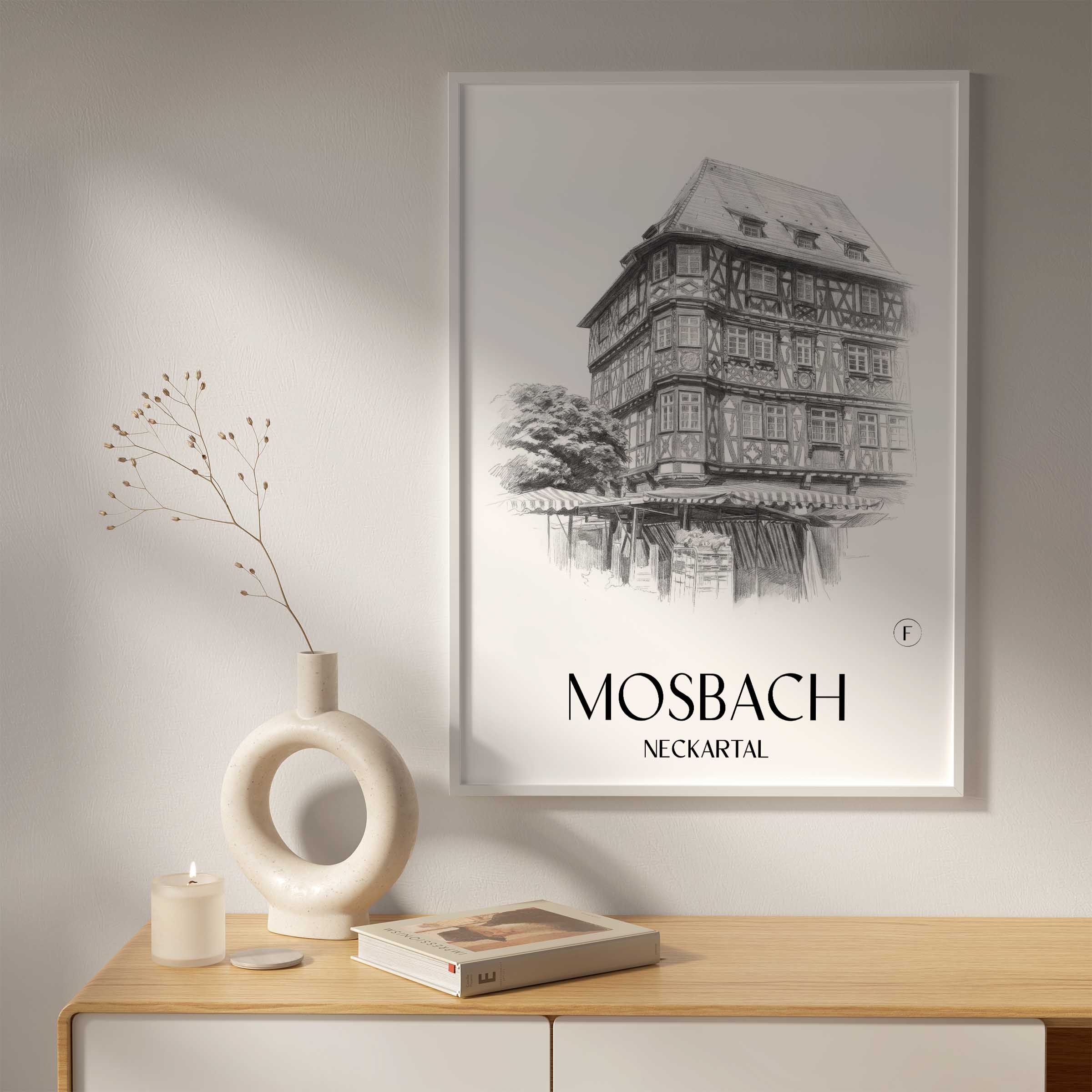 mosbach-neckartal-deutschland-poster-bleistift-zeichnung-drawing
