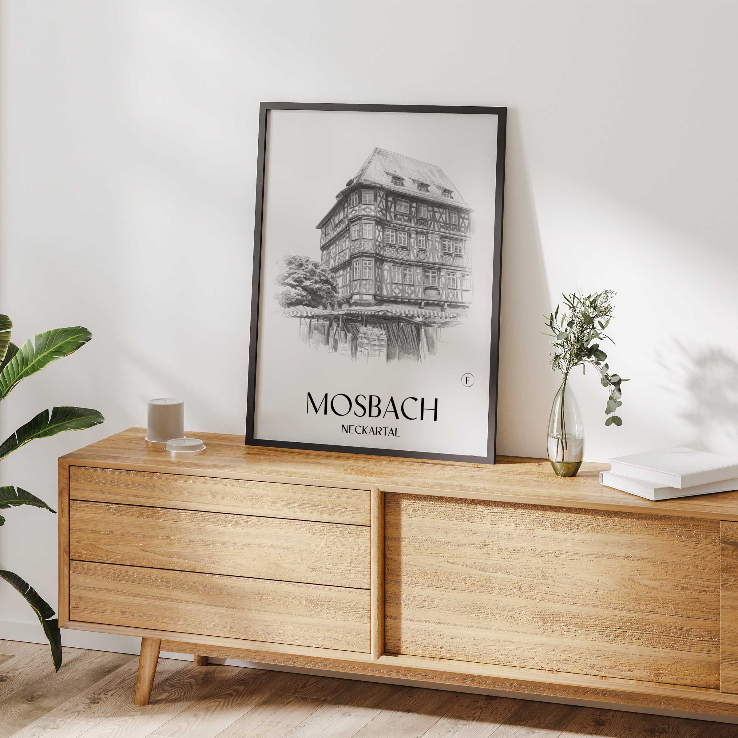 mosbach-neckartal-deutschland-poster-bleistift-zeichnung-drawing