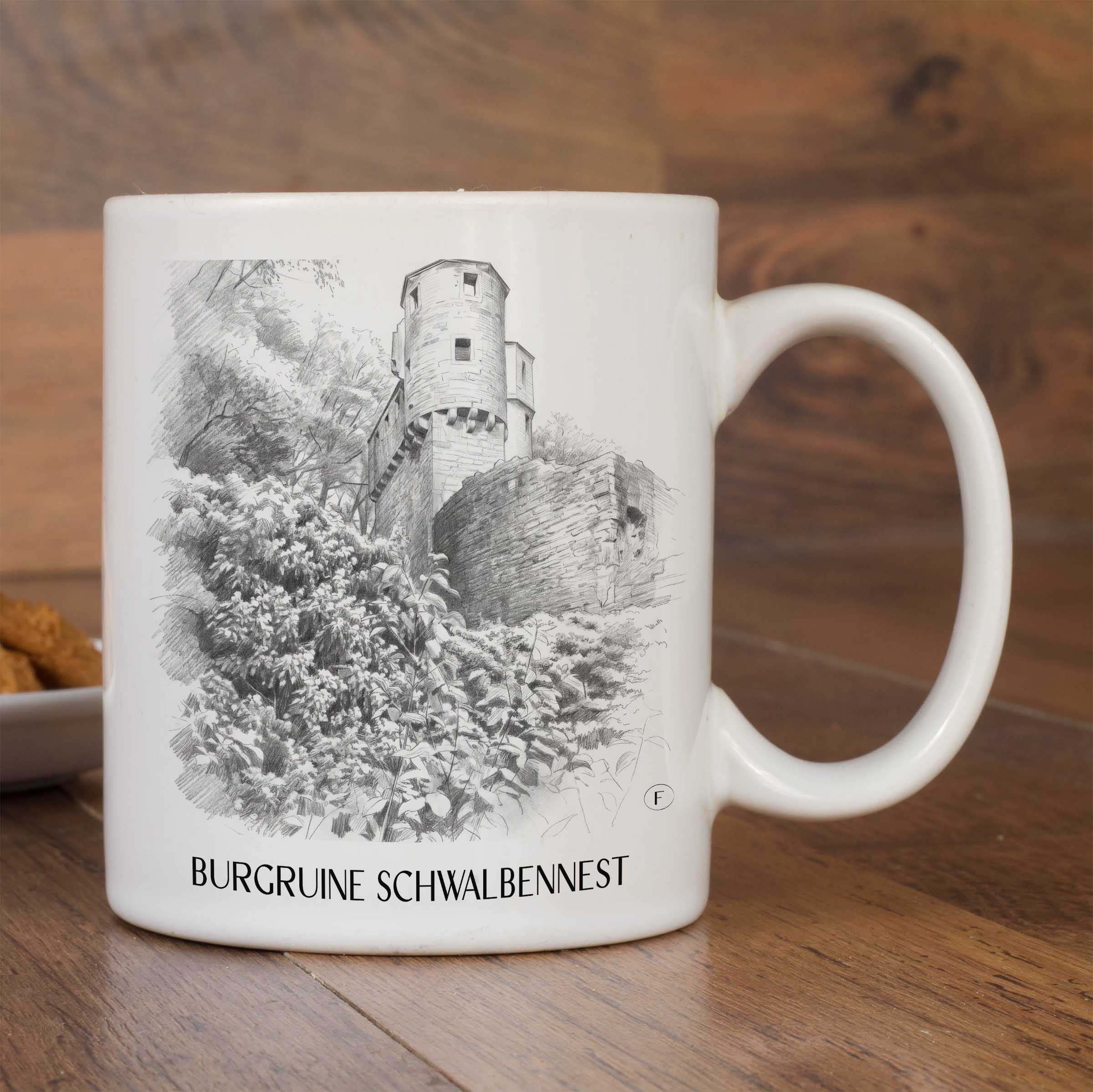 burgruine-schwalbennest-neckarsteinnach-deutschland-kaffeebecher-bleistift-zeichnung-drawing