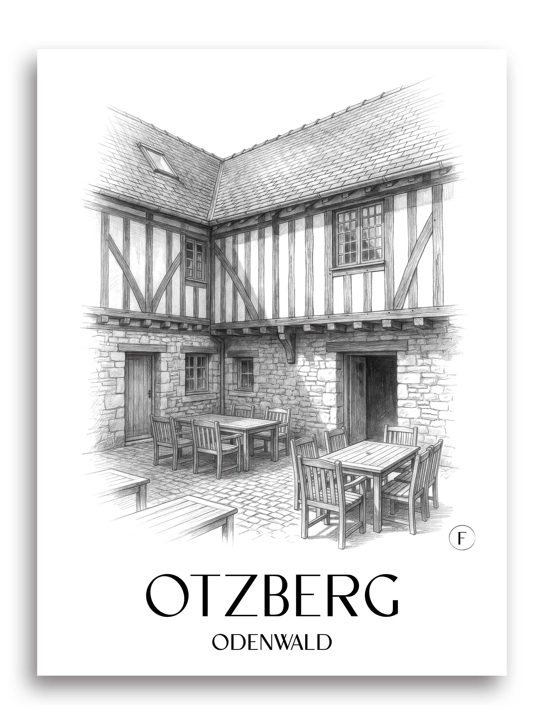otzberg-odenwald-deutschland-poster-bleistift-zeichnung-drawing