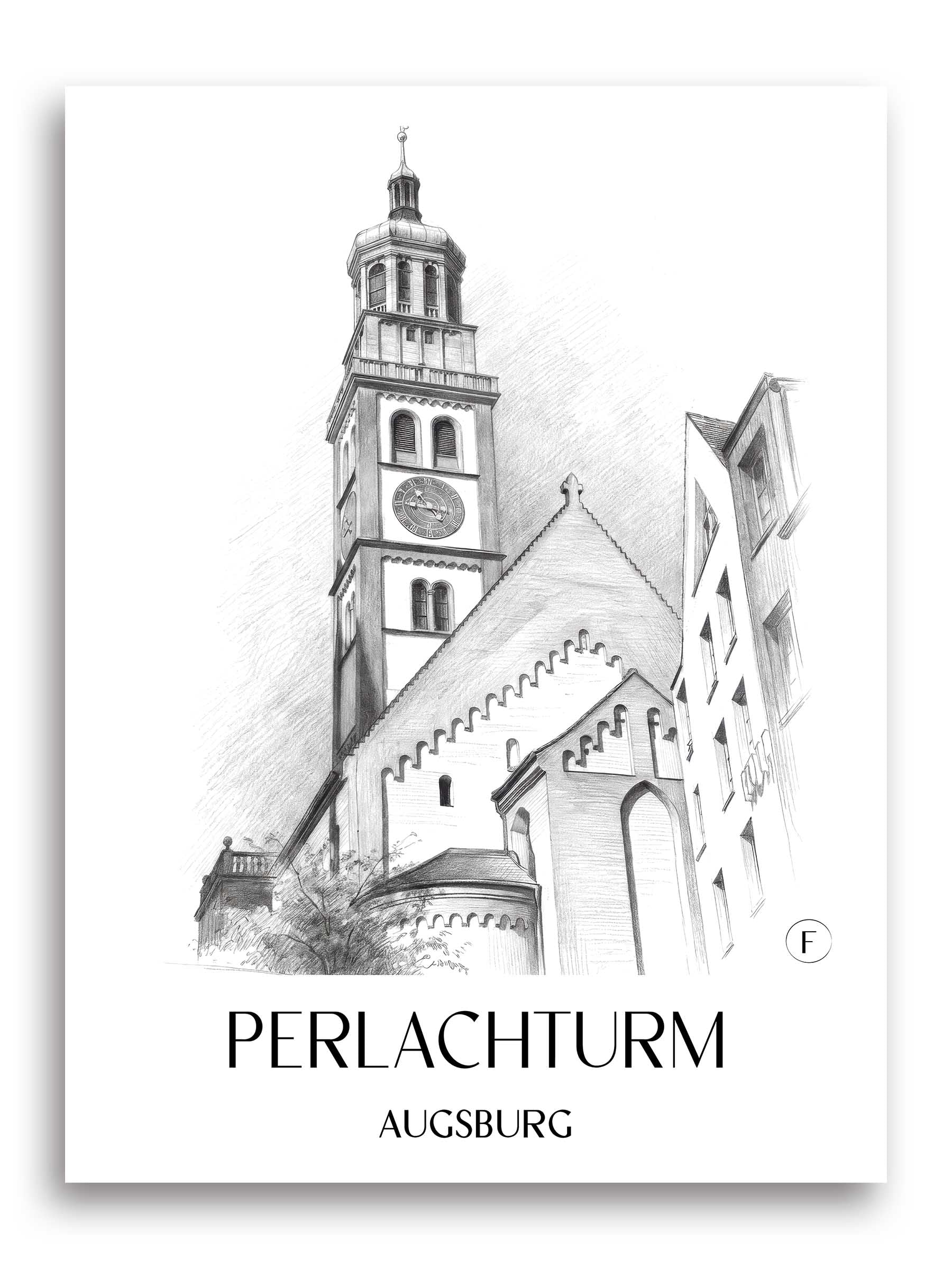 perlachturm-augsburg-deutschland-poster-bleistift-zeichnung-drawing