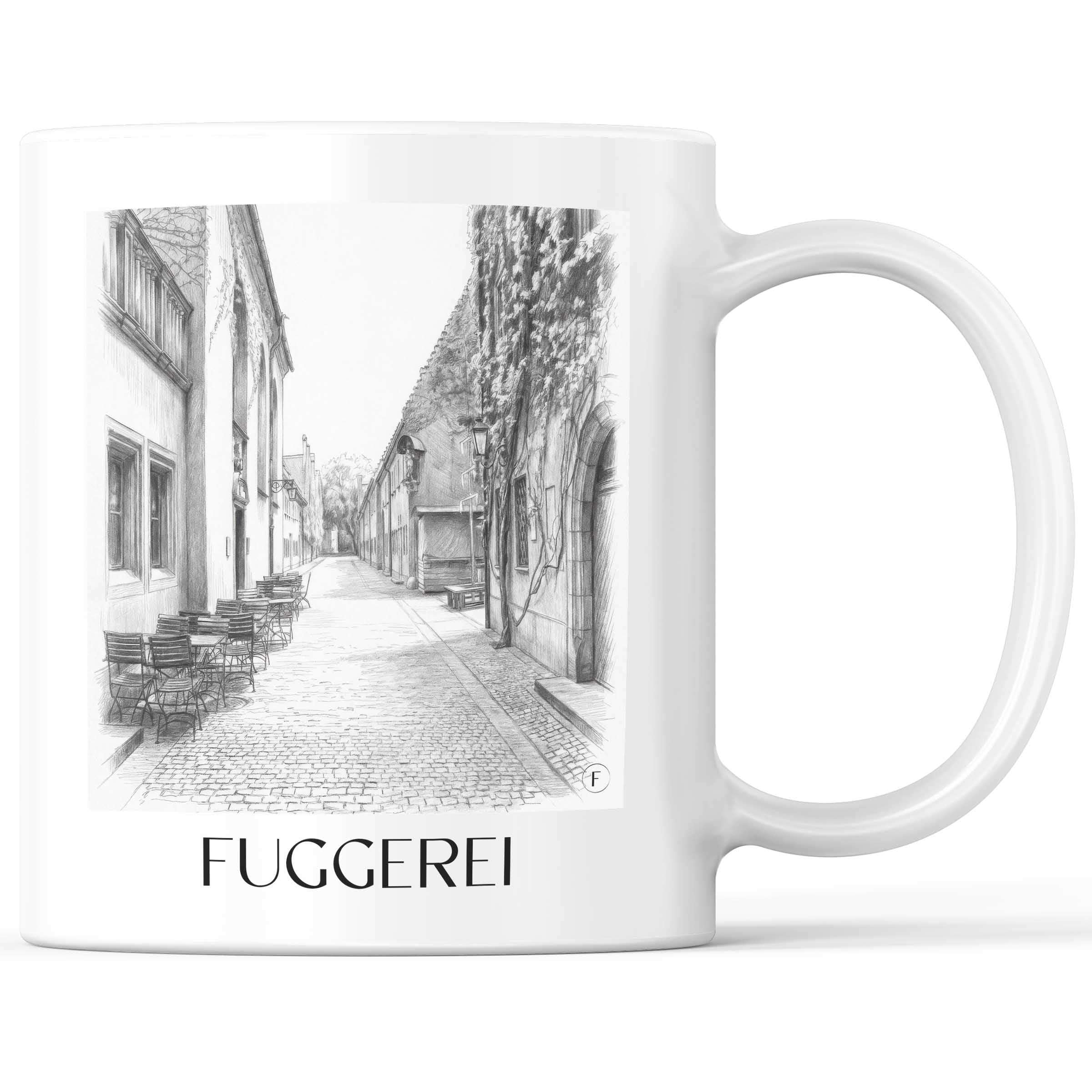 fuggerei-augsburg-deutschland-kaffeebecher-bleistift-zeichnung-drawing