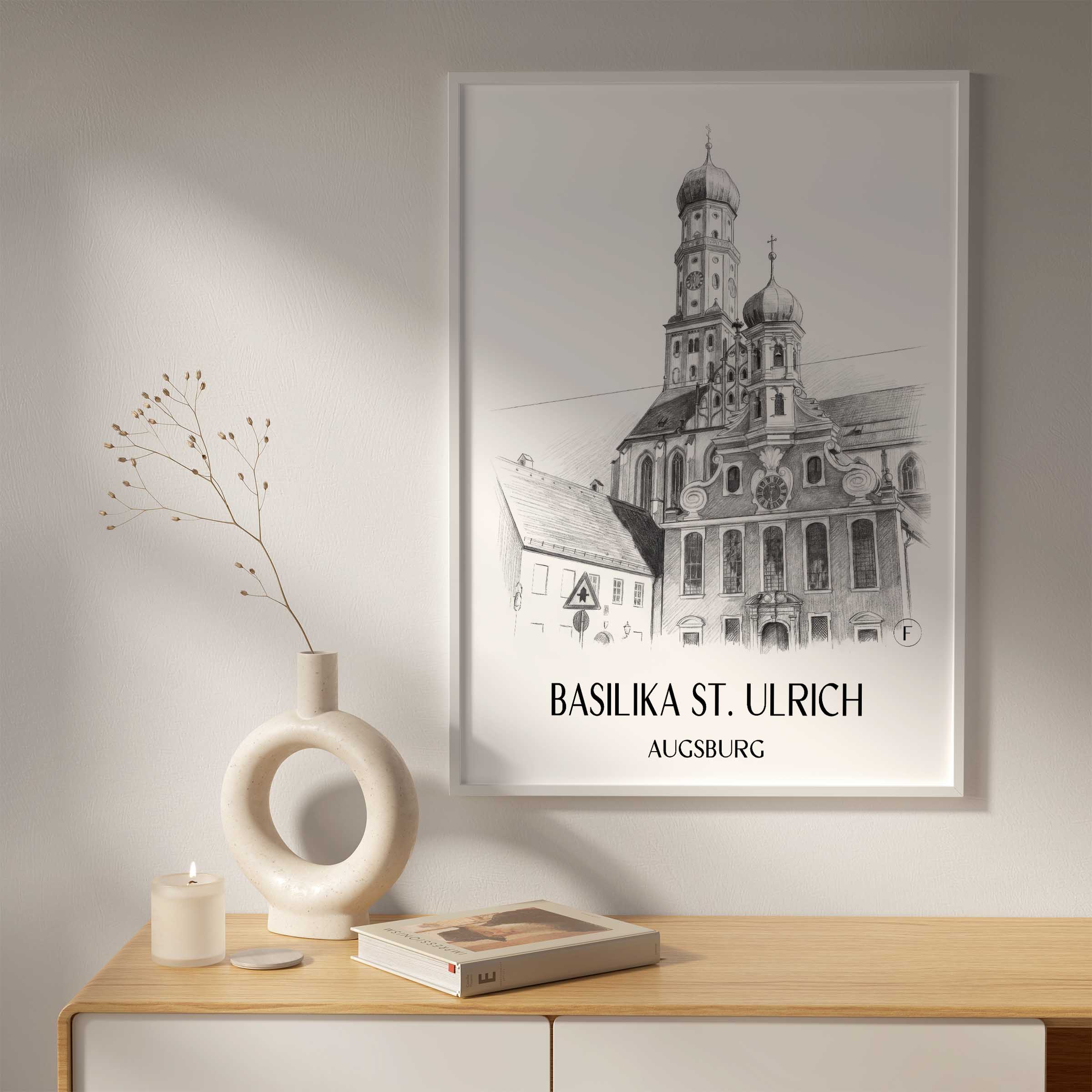 basilika-st.-ulrich-augsburg-deutschland-poster-bleistift-zeichnung-drawing