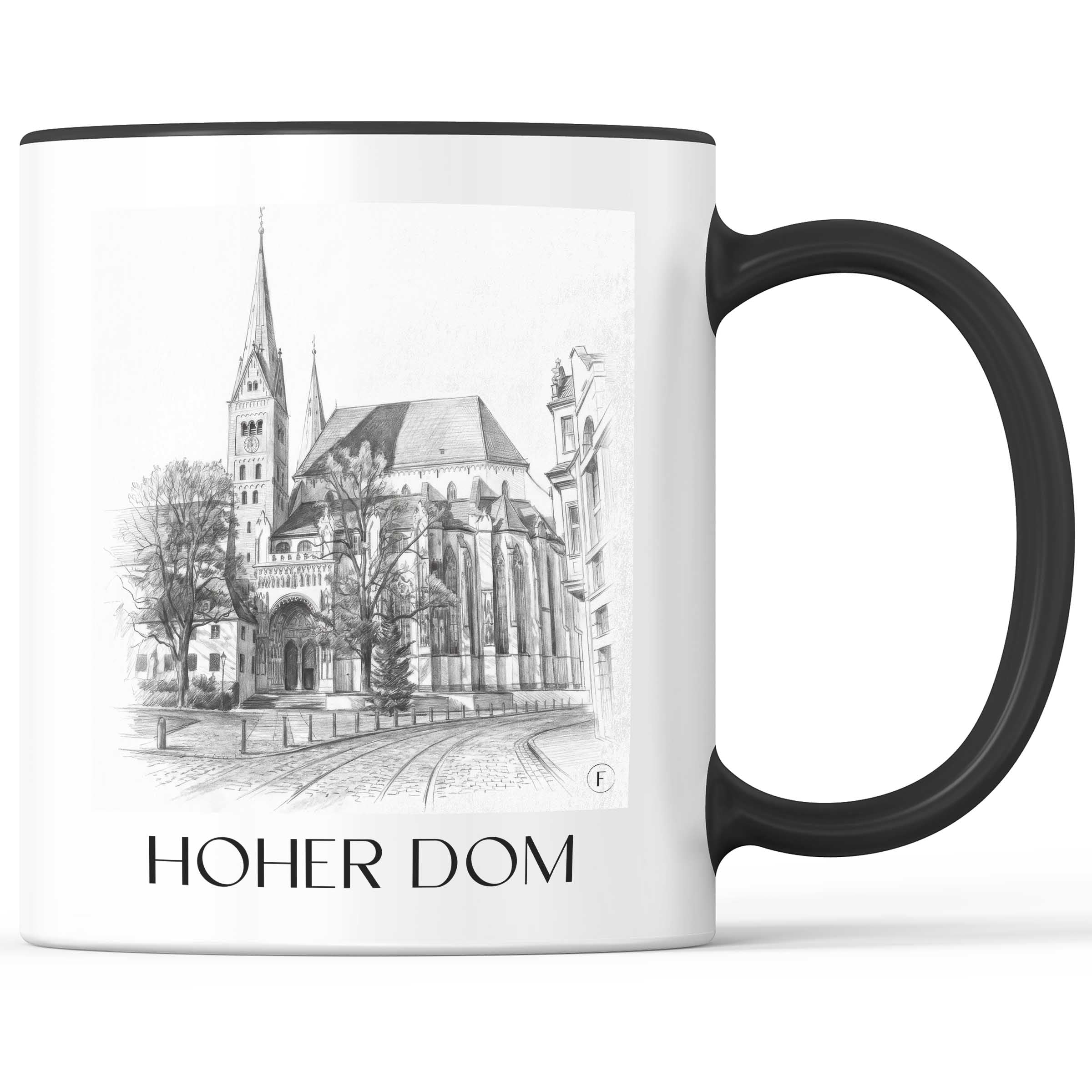 hoher-dom-augsburg-deutschland-kaffeebecher-bleistift-zeichnung-drawing