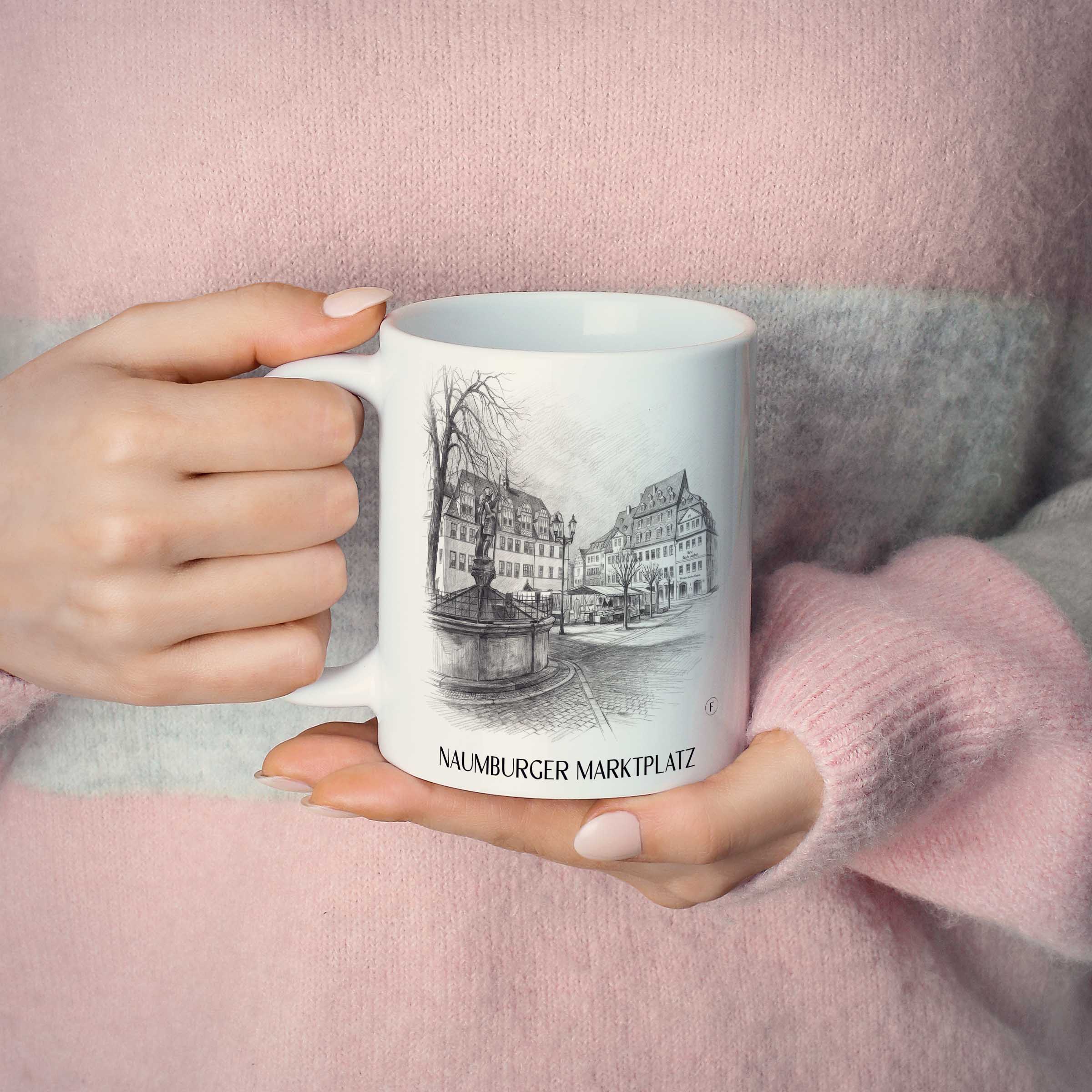 marktplatz-naumburg-deutschland-kaffeebecher-bleistift-zeichnung-drawing