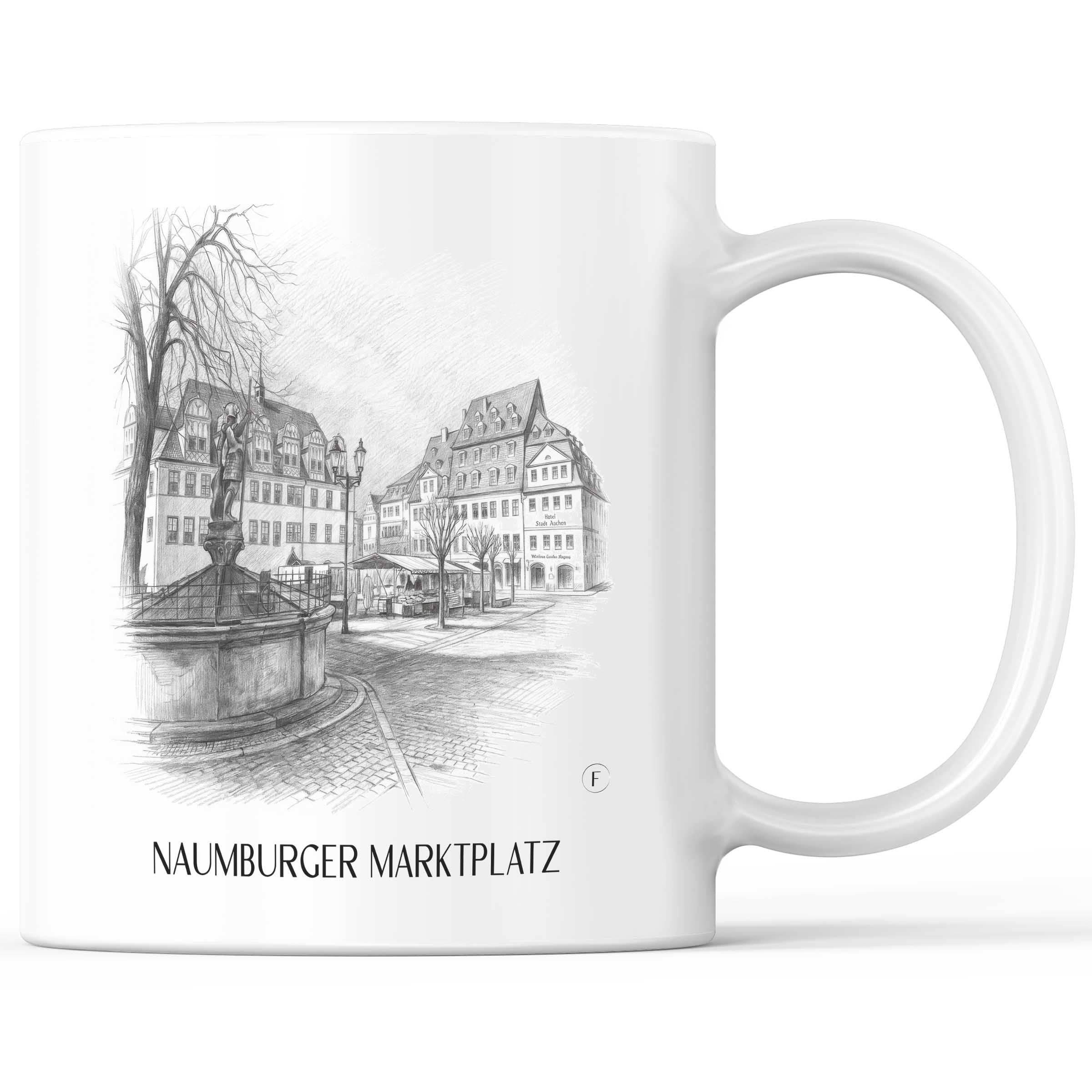 marktplatz-naumburg-deutschland-kaffeebecher-bleistift-zeichnung-drawing