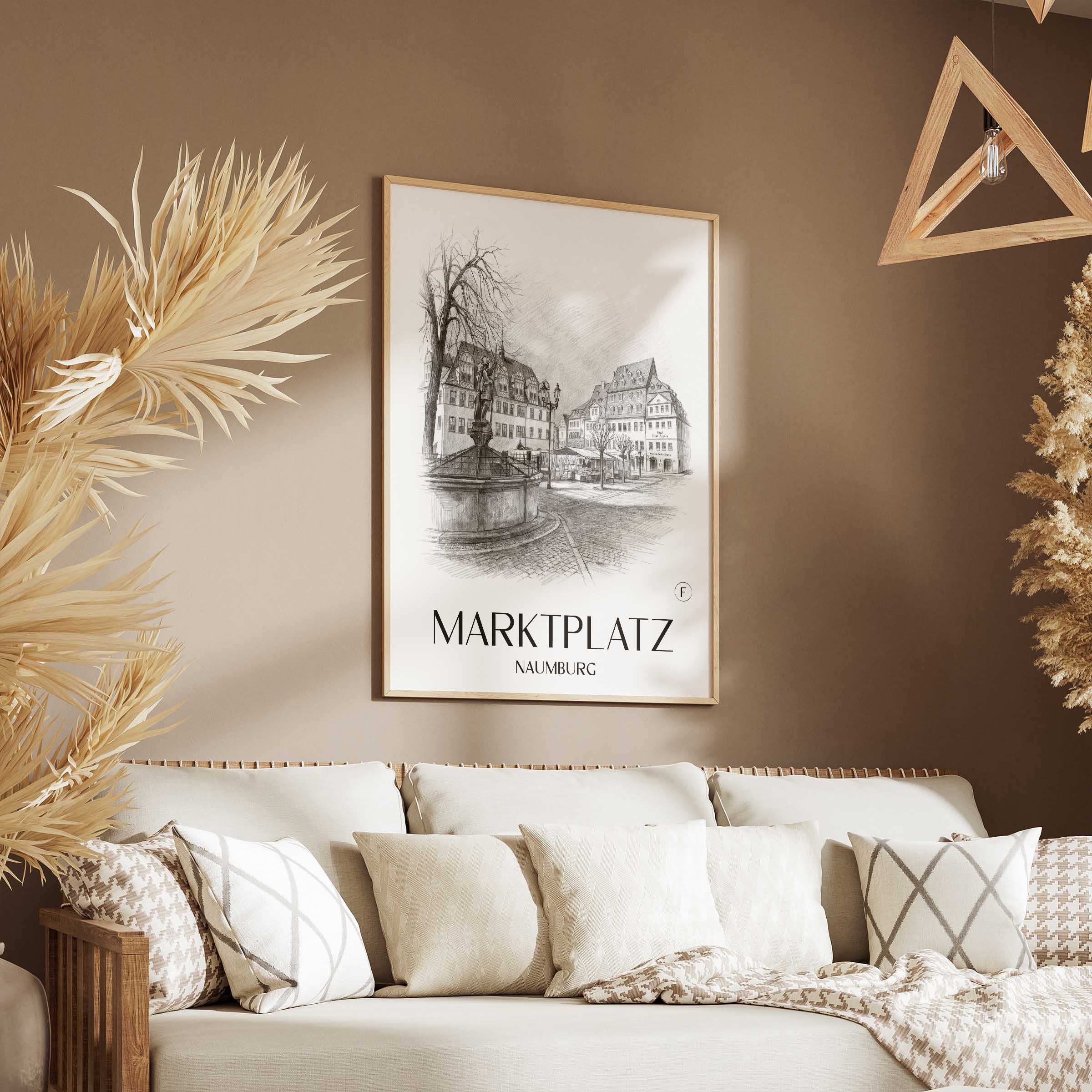 marktplatz-naumburg-deutschland-poster-bleistift-zeichnung-drawing