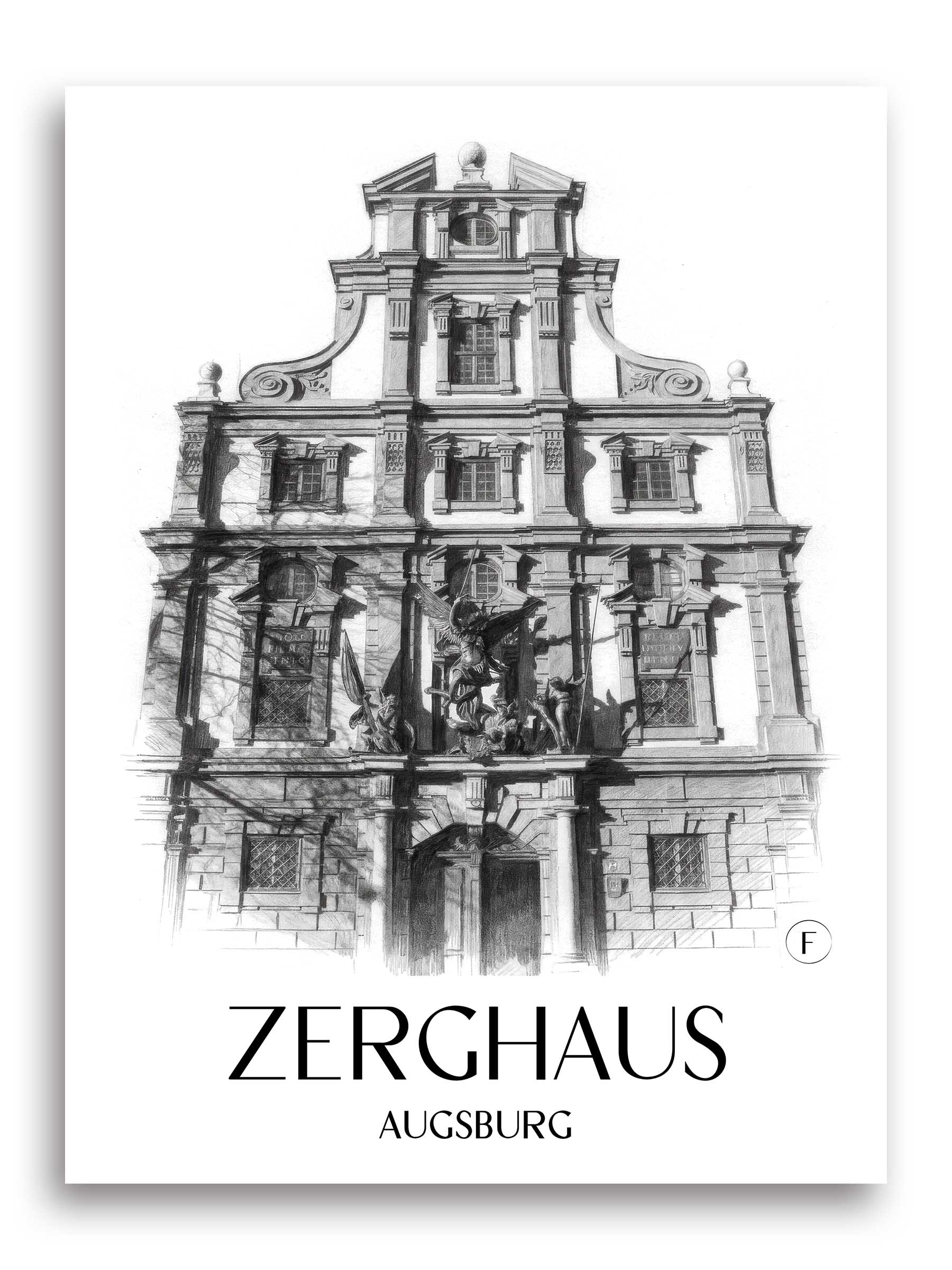 zerghaus-augsburg-deutschland-poster-bleistift-zeichnung-drawing