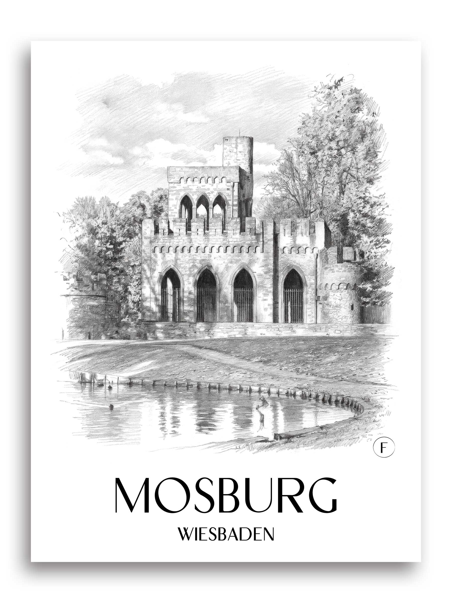 mosburg-wiesbaden-deutschland-poster-bleistift-zeichnung-drawing