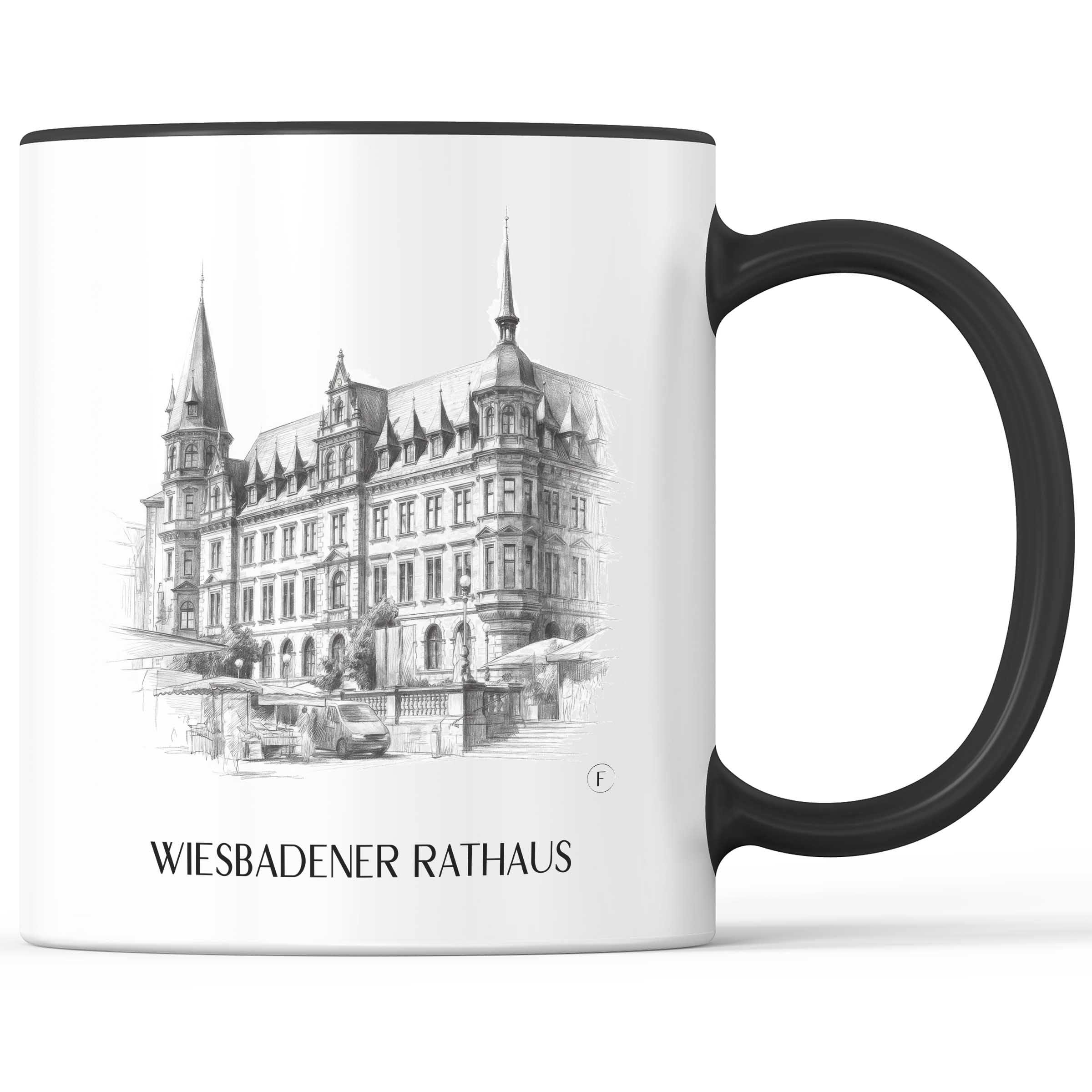 rathaus-wiesbaden-deutschland-kaffeebecher-bleistift-zeichnung-drawing