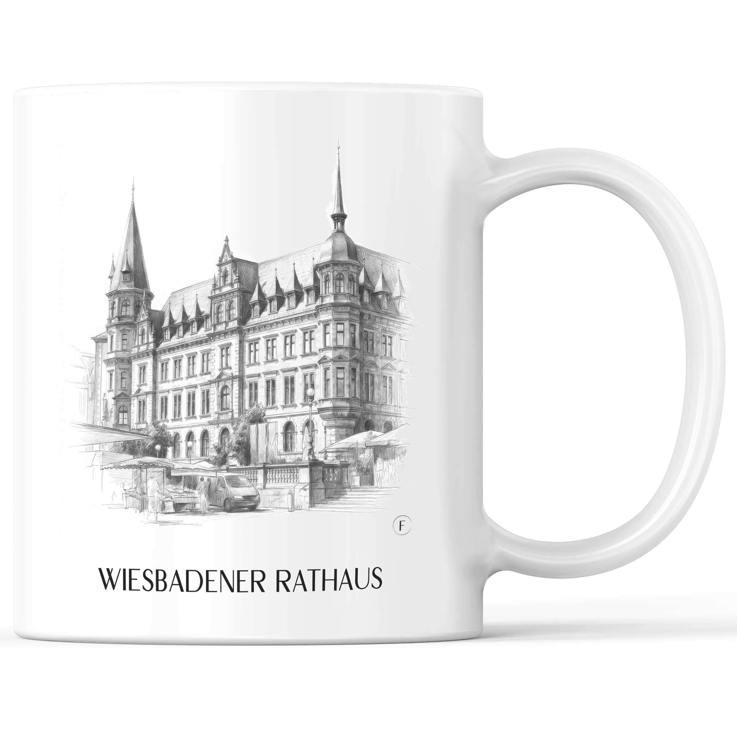 rathaus-wiesbaden-deutschland-kaffeebecher-bleistift-zeichnung-drawing
