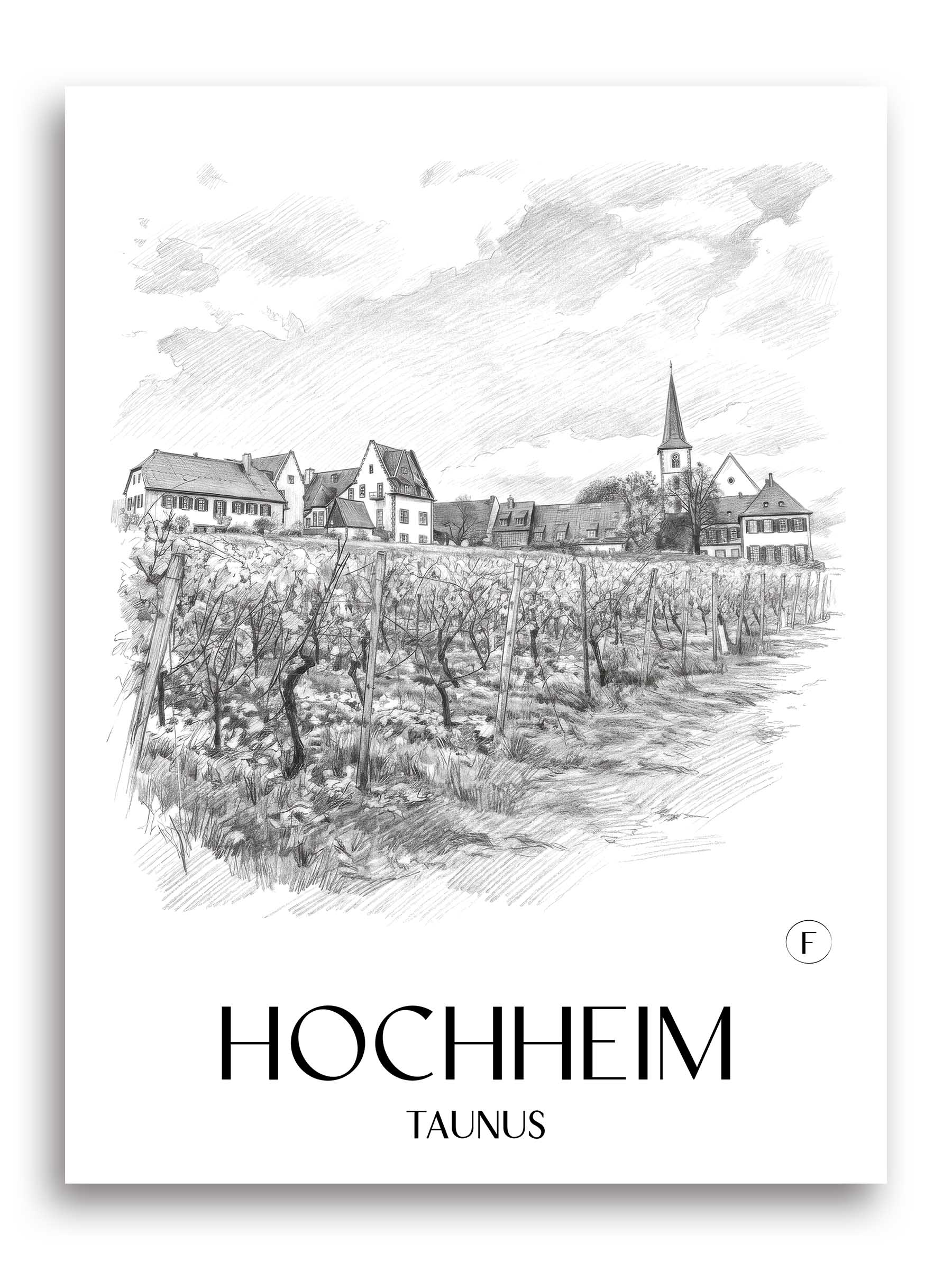 hochheim-taunus-deutschland-poster-bleistift-zeichnung-drawing