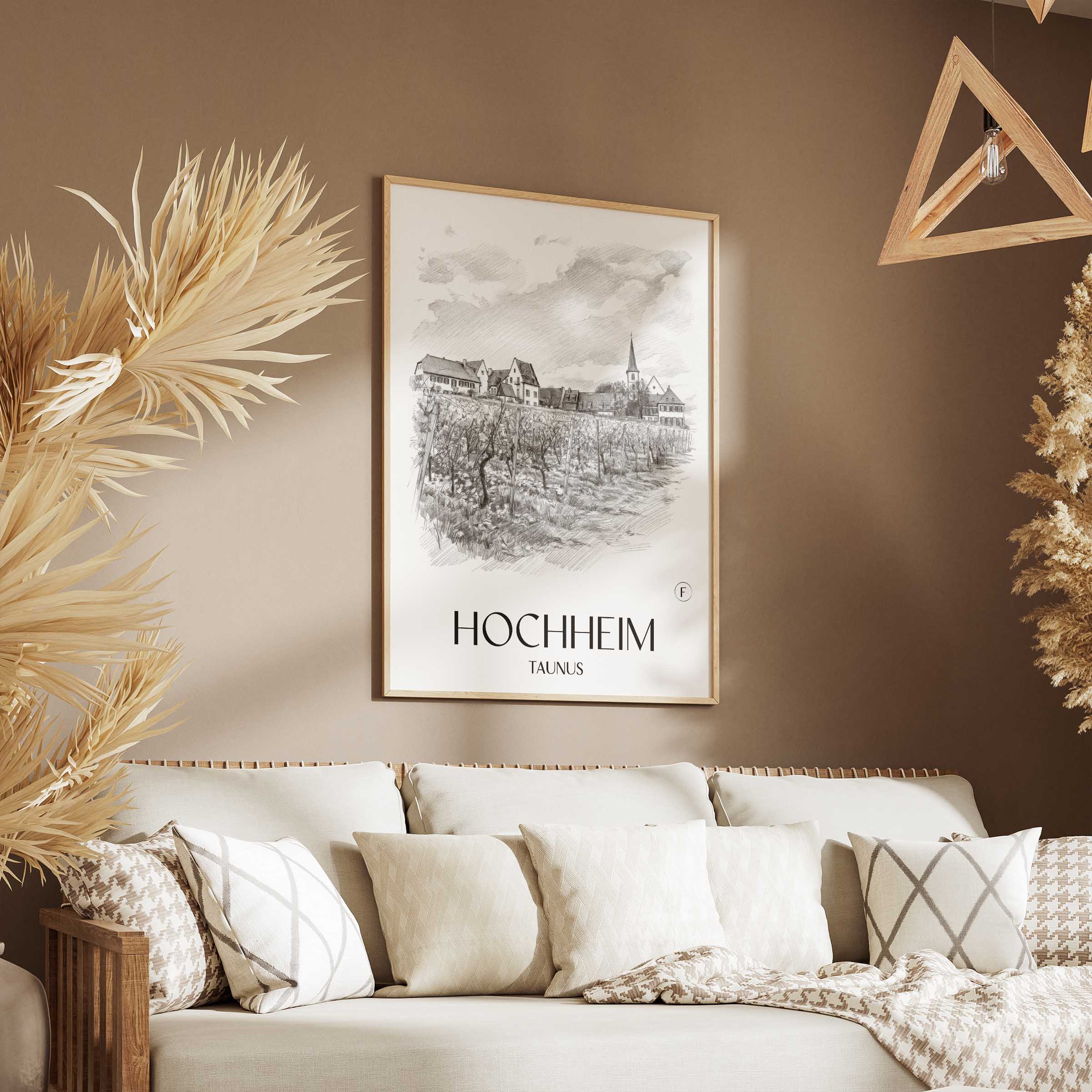 hochheim-taunus-deutschland-poster-bleistift-zeichnung-drawing