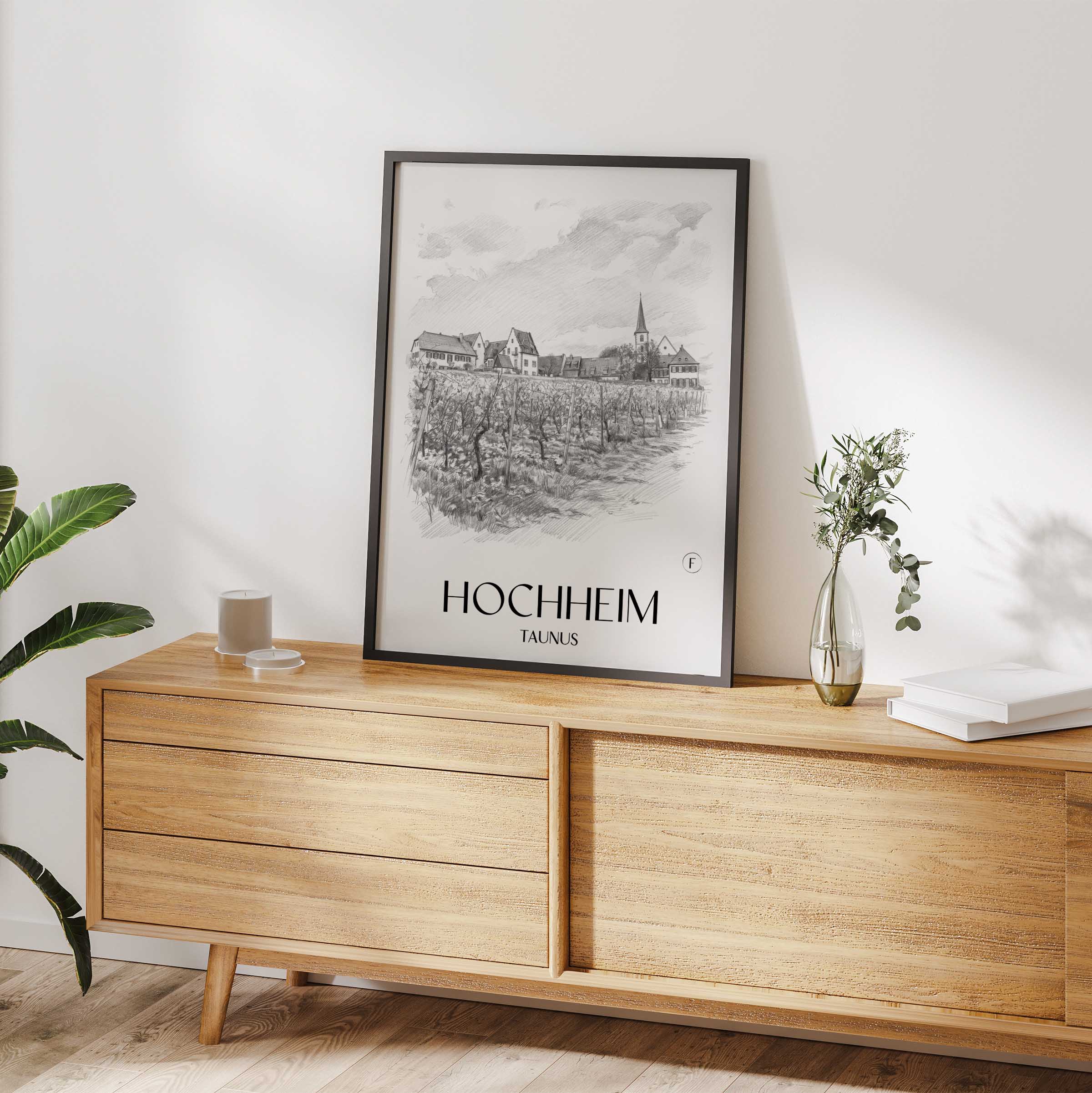 hochheim-taunus-deutschland-poster-bleistift-zeichnung-drawing