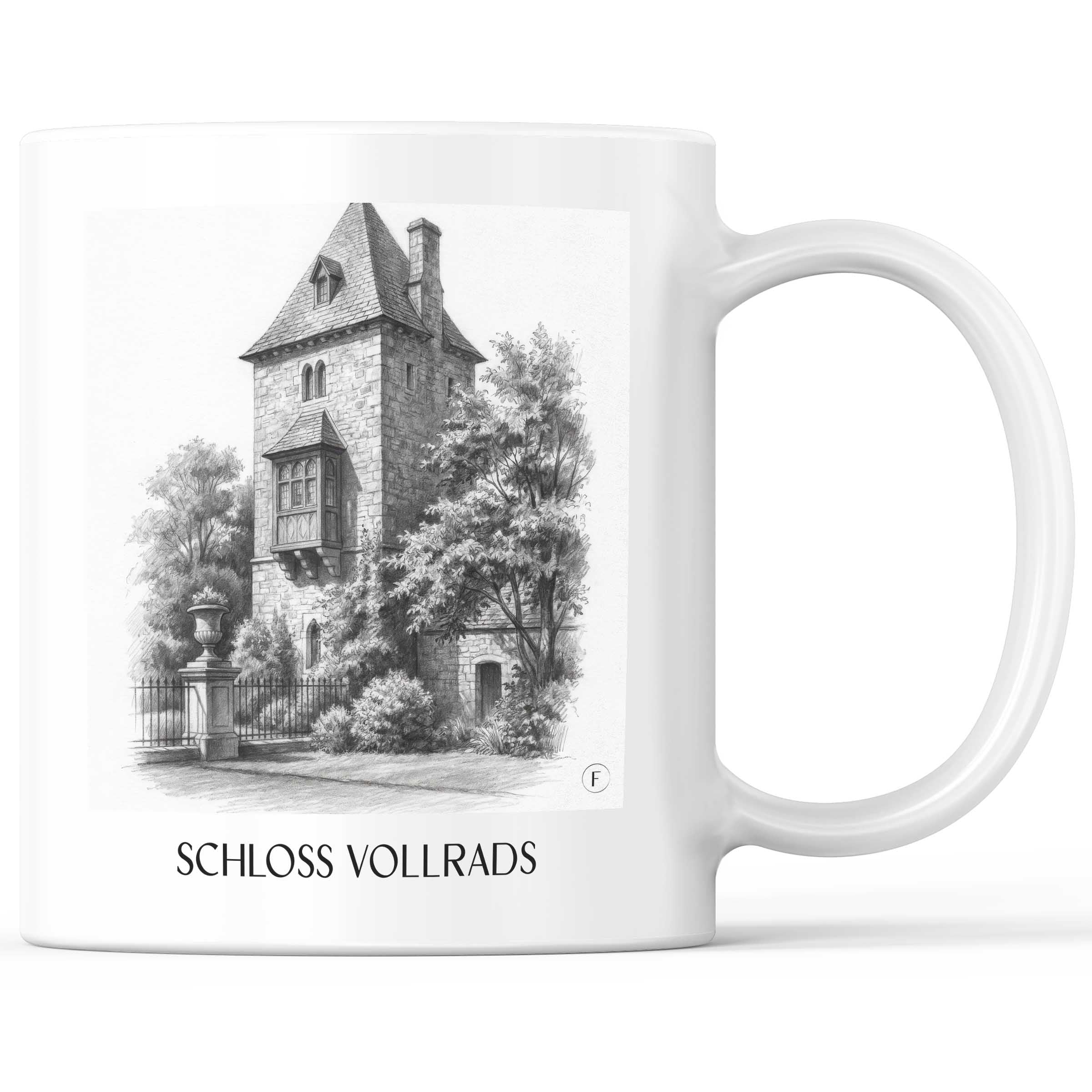 schloss-vollrads-rheingau-deutschland-kaffeebecher-bleistift-zeichnung-drawing