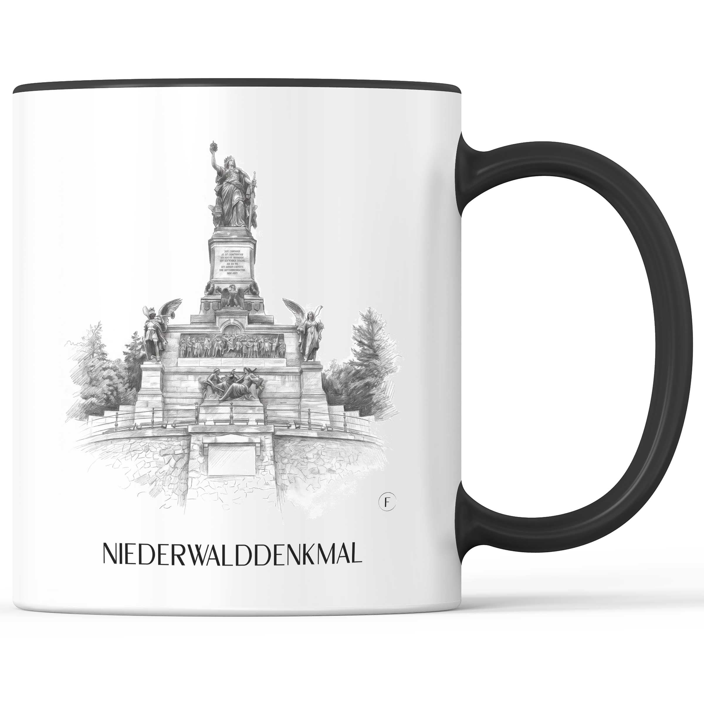 niederwalddenkmal-rheingau-deutschland-kaffeebecher-bleistift-zeichnung-drawing