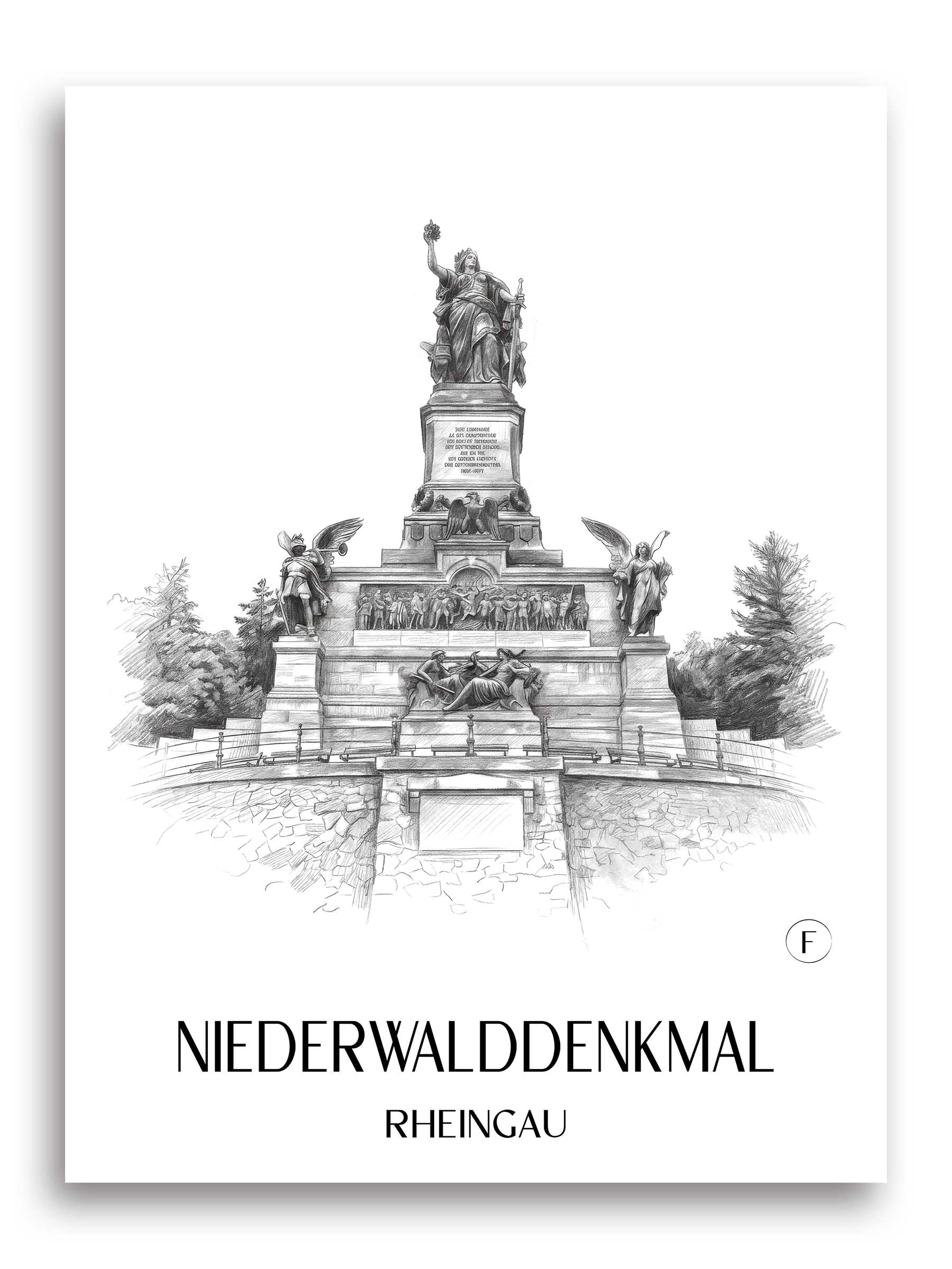 niederwalddenkmal-rheingau-deutschland-poster-bleistift-zeichnung-drawing