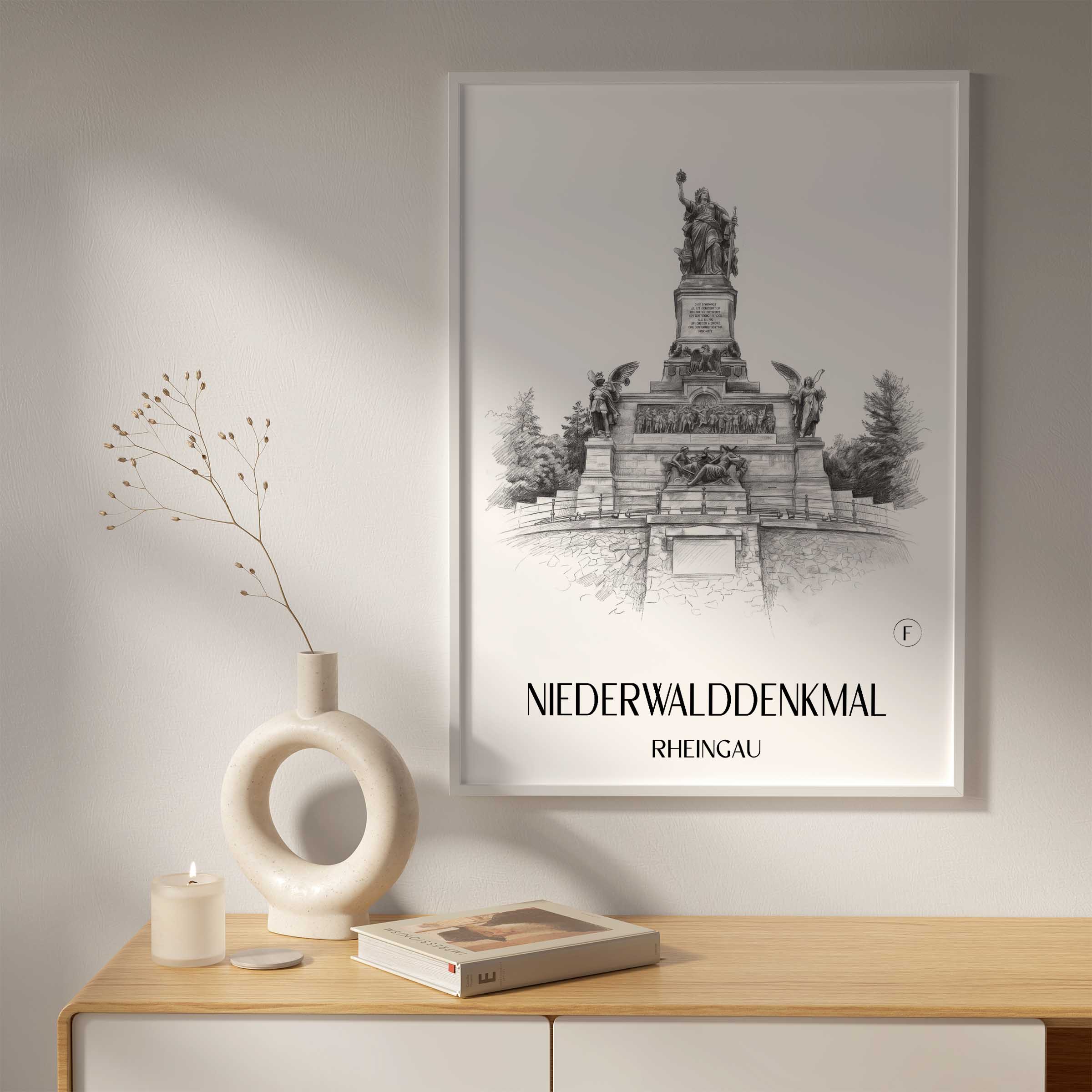 niederwalddenkmal-rheingau-deutschland-poster-bleistift-zeichnung-drawing