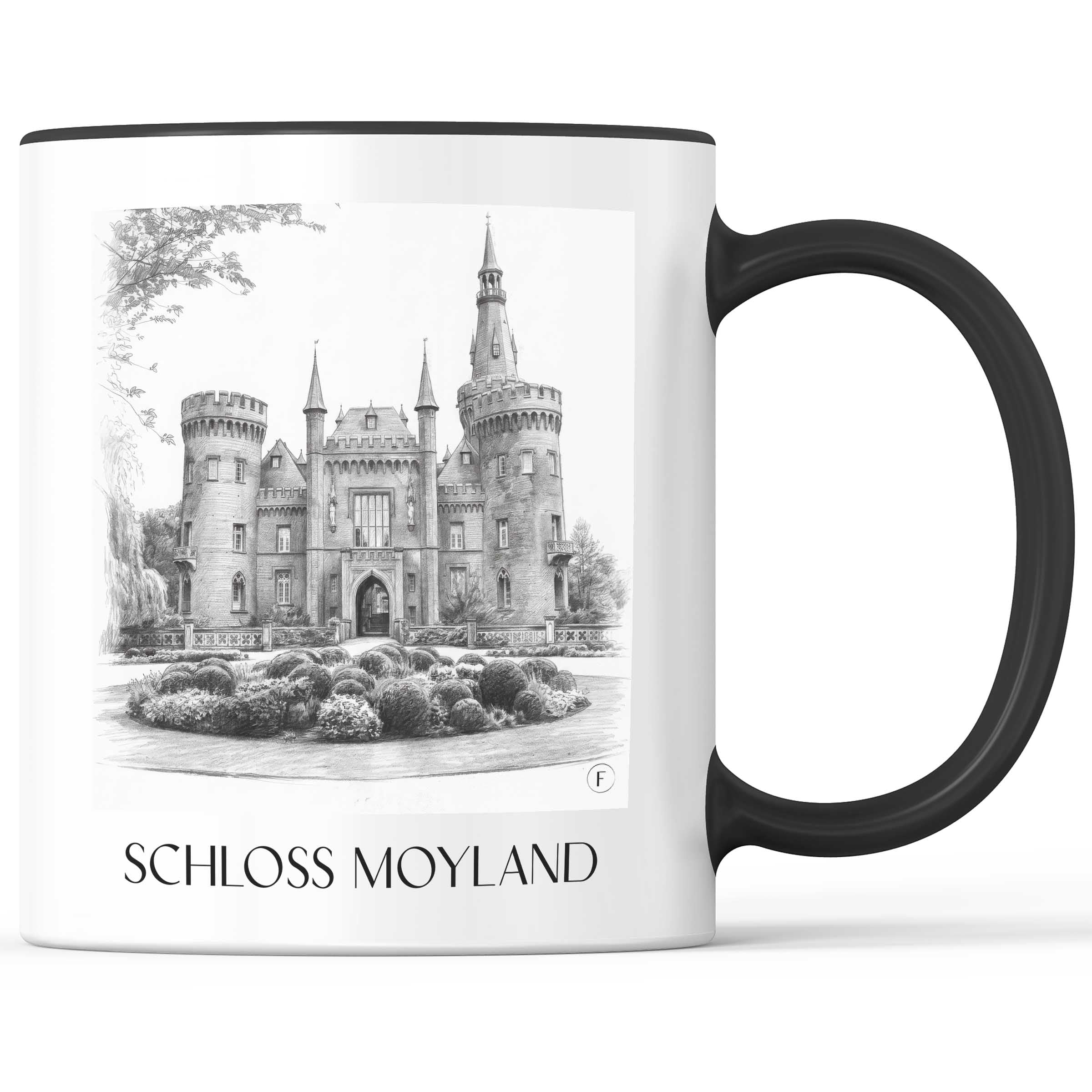 schloss-moyland-niederrhein-deutschland-kaffeebecher-bleistift-zeichnung-drawing