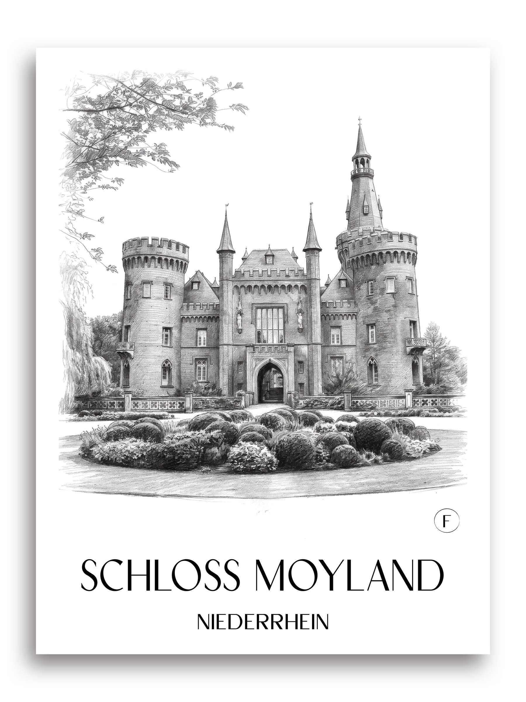 schloss-moyland-niederrhein-deutschland-poster-bleistift-zeichnung-drawing