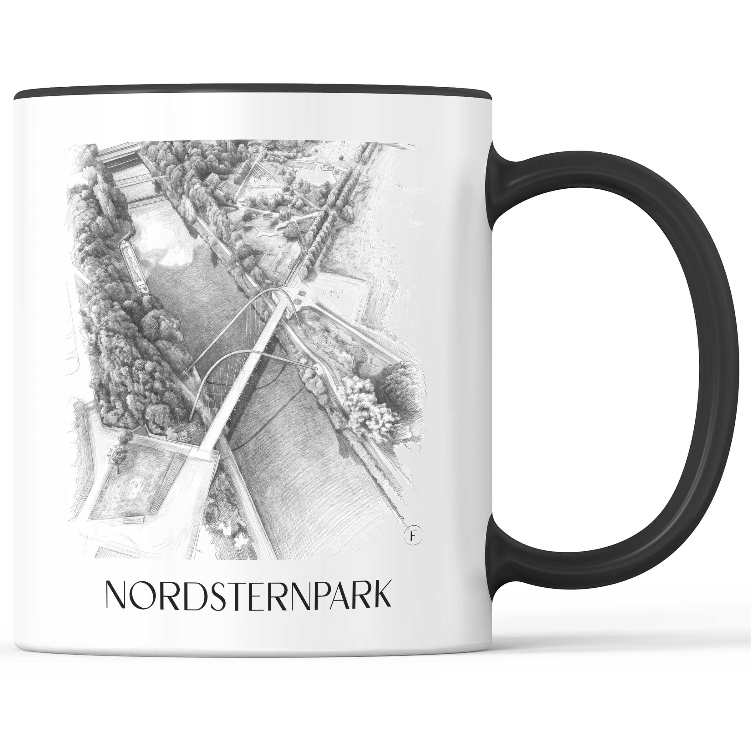 nordsternpark-gelsenkirchen-deutschland-kaffeebecher-bleistift-zeichnung-drawing