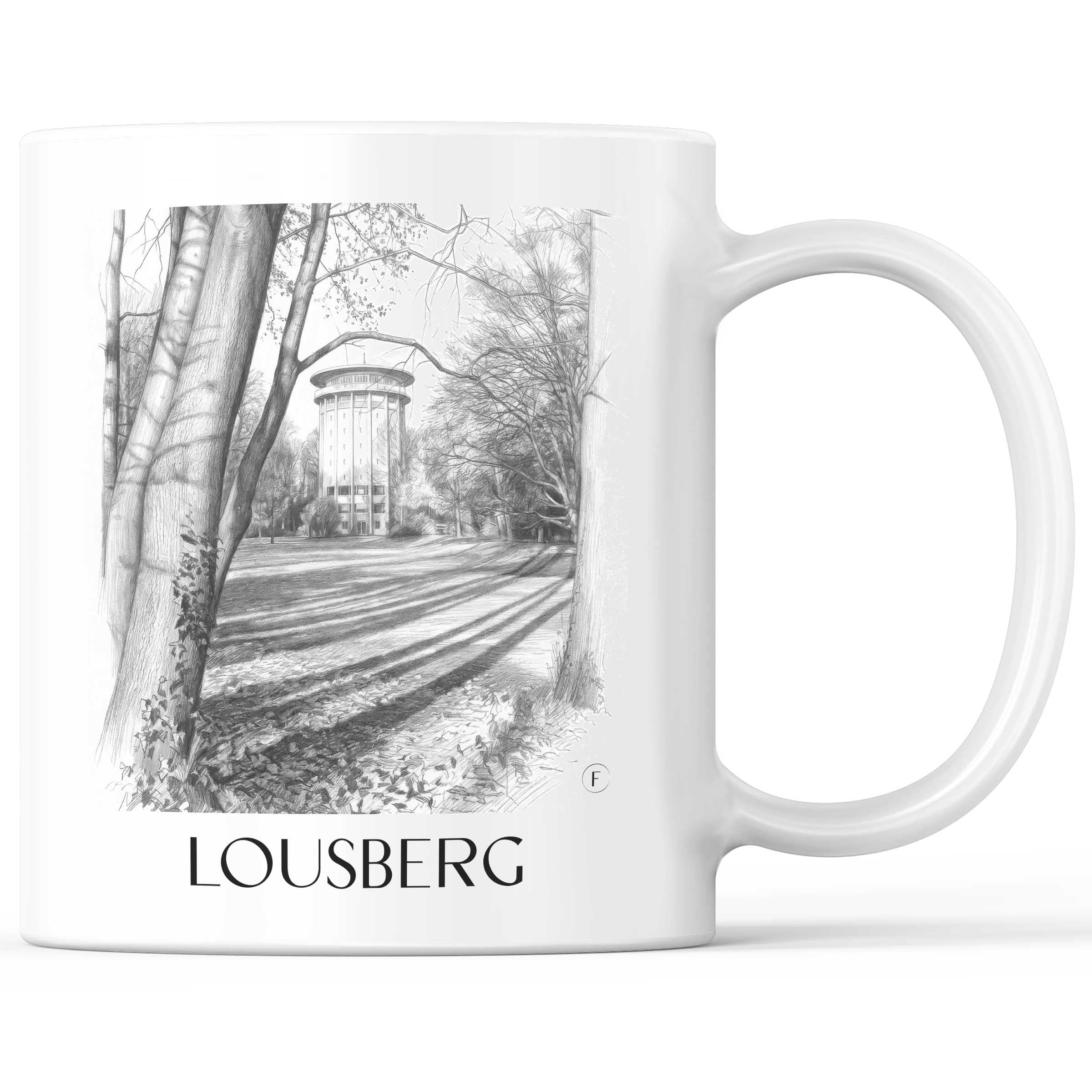 Lousberg Kaffeebecher - Aachen - Deutschland Becher - Kaffeetasse im Zeichnung Stil