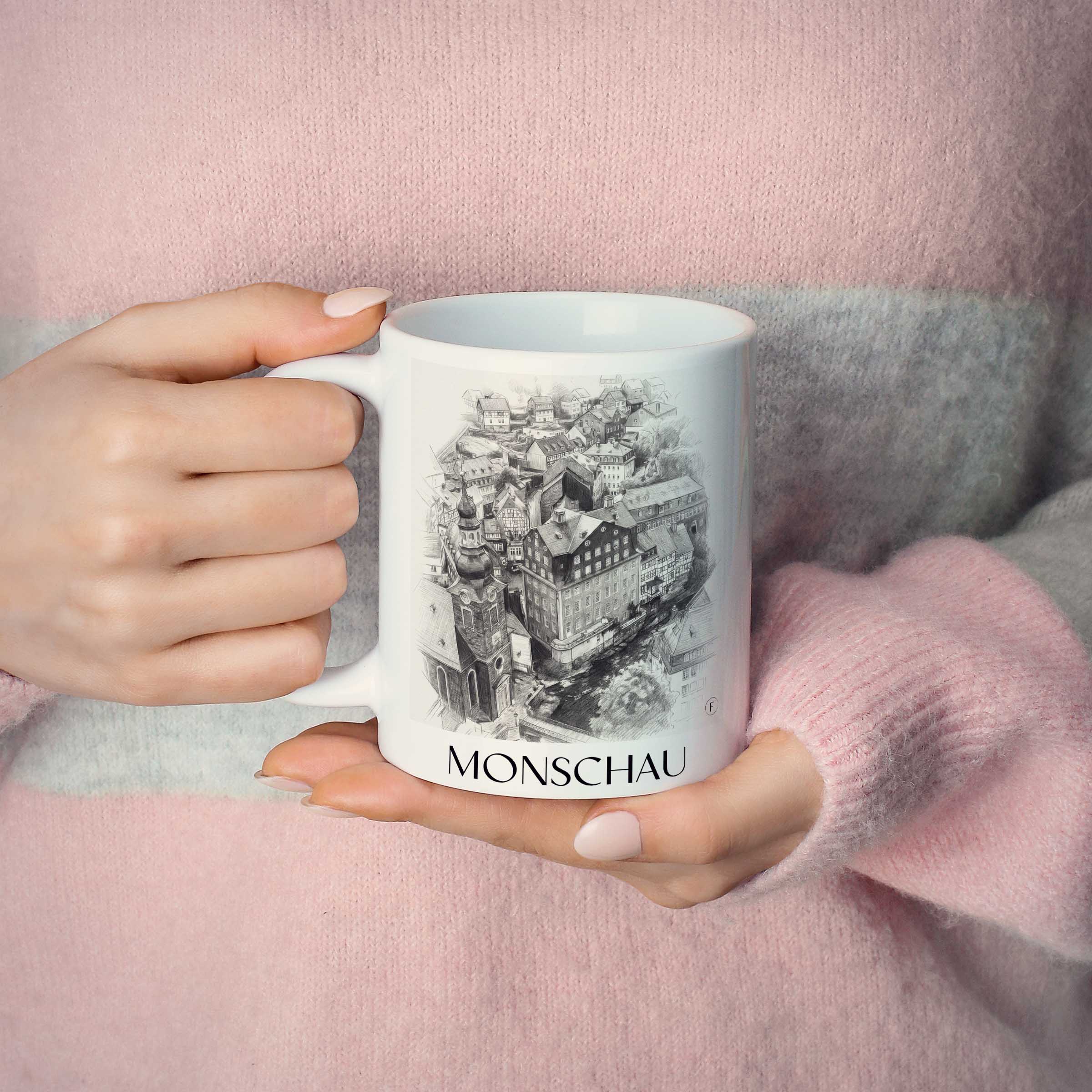monschau-rureifel-deutschland-kaffeebecher-bleistift-zeichnung-drawing