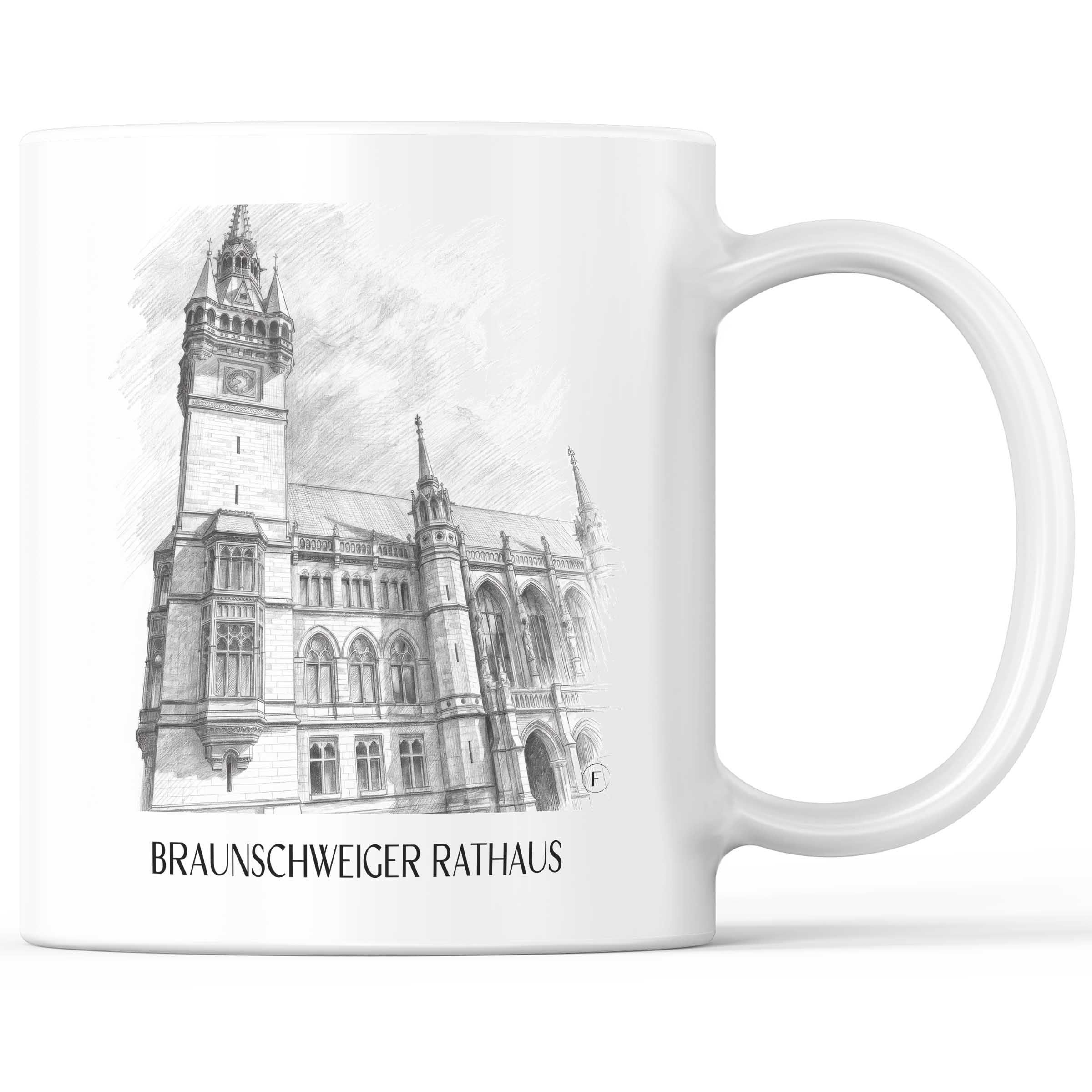 rathaus-braunschweig-deutschland-kaffeebecher-bleistift-zeichnung-drawing