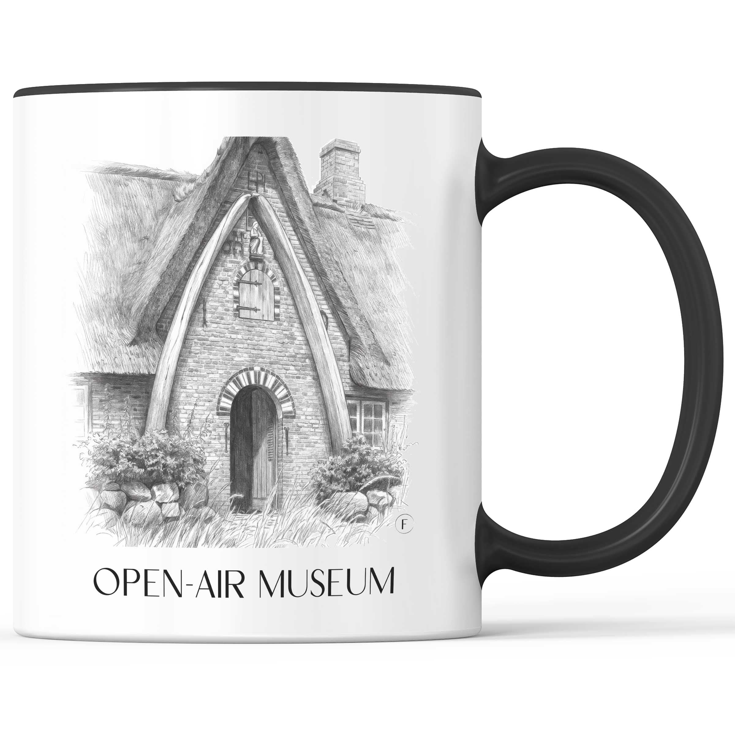 Freilichtmuseum Kaffeebecher - Kiel - Deutschland Becher - Kaffeetasse im Zeichnung Stil