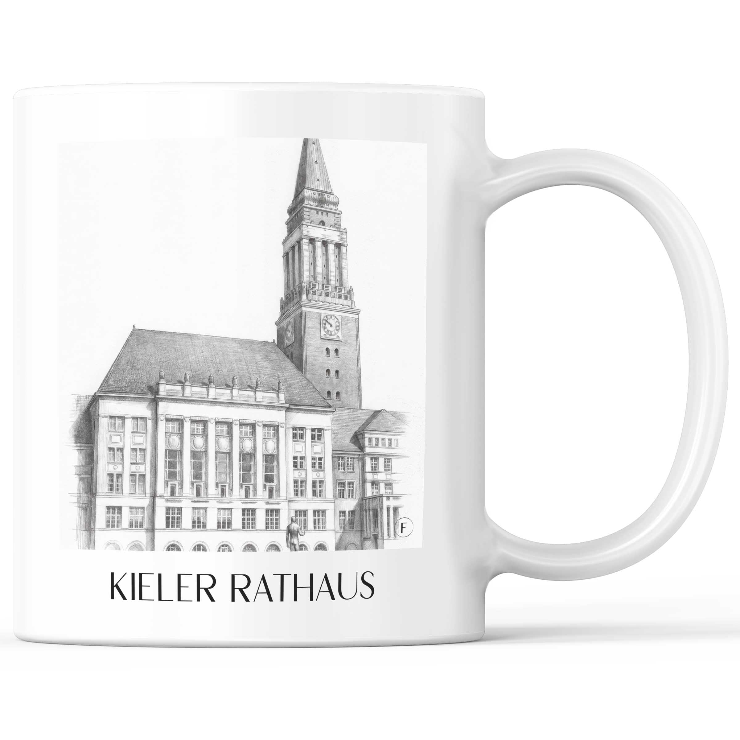 rathaus-kiel-deutschland-kaffeebecher-bleistift-zeichnung-drawing