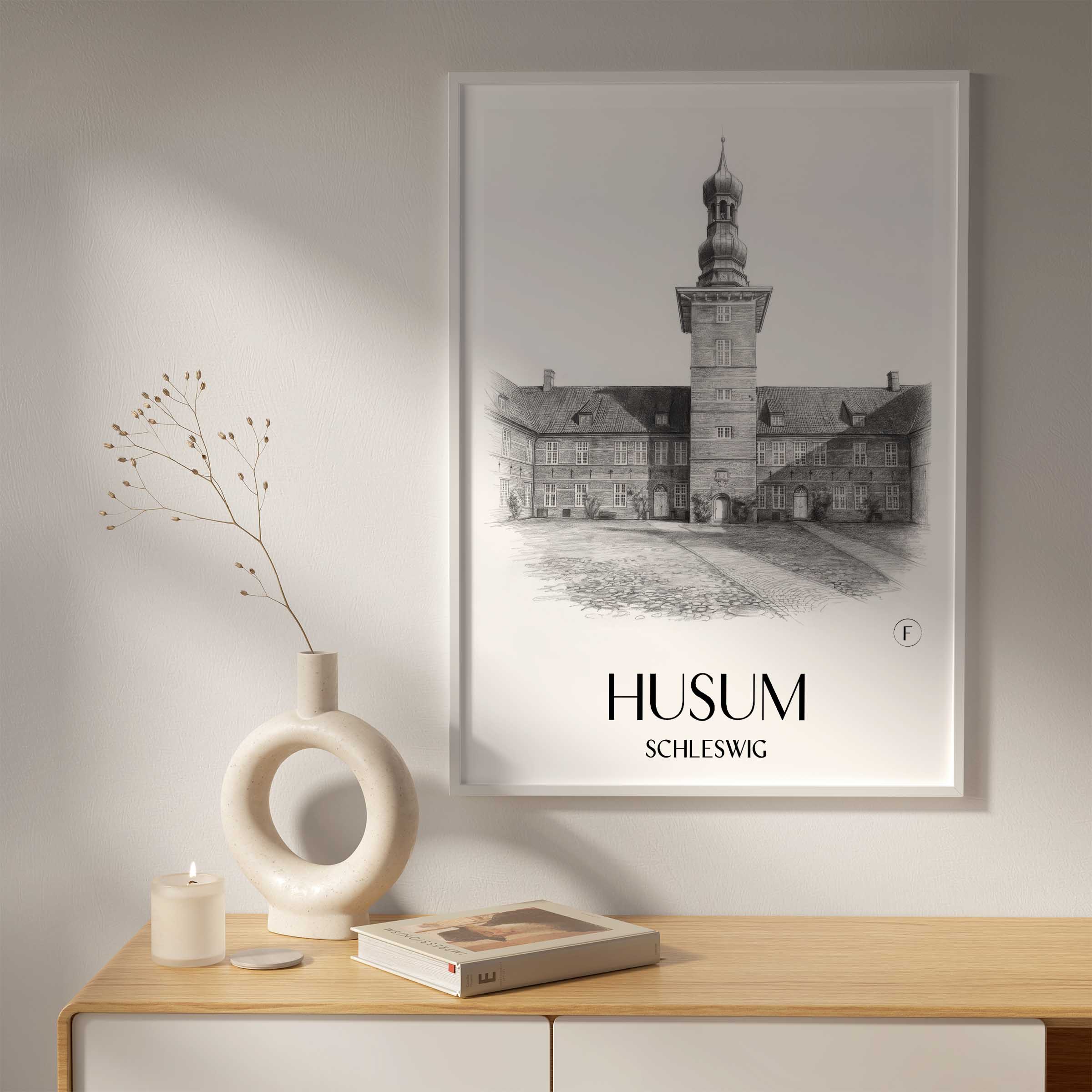 husum-schleswig-deutschland-poster-bleistift-zeichnung-drawing
