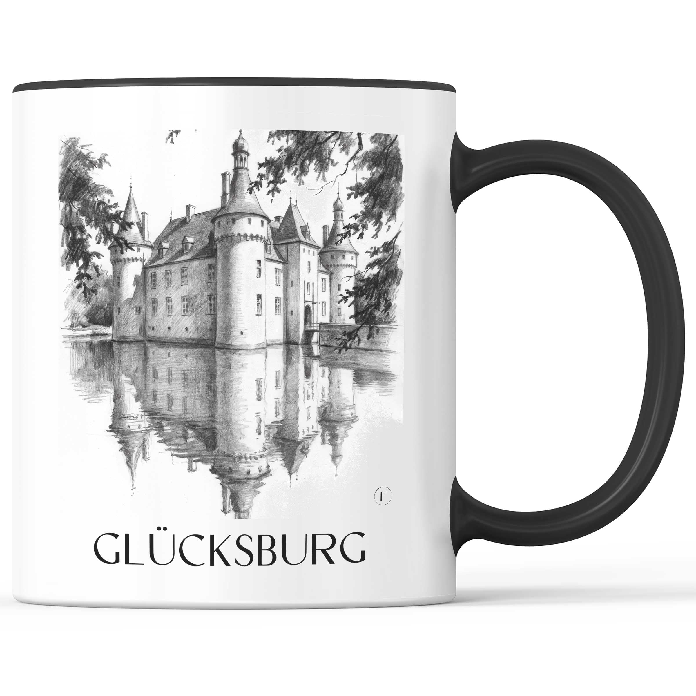 glücksburg-schleswig-deutschland-kaffeebecher-bleistift-zeichnung-drawing