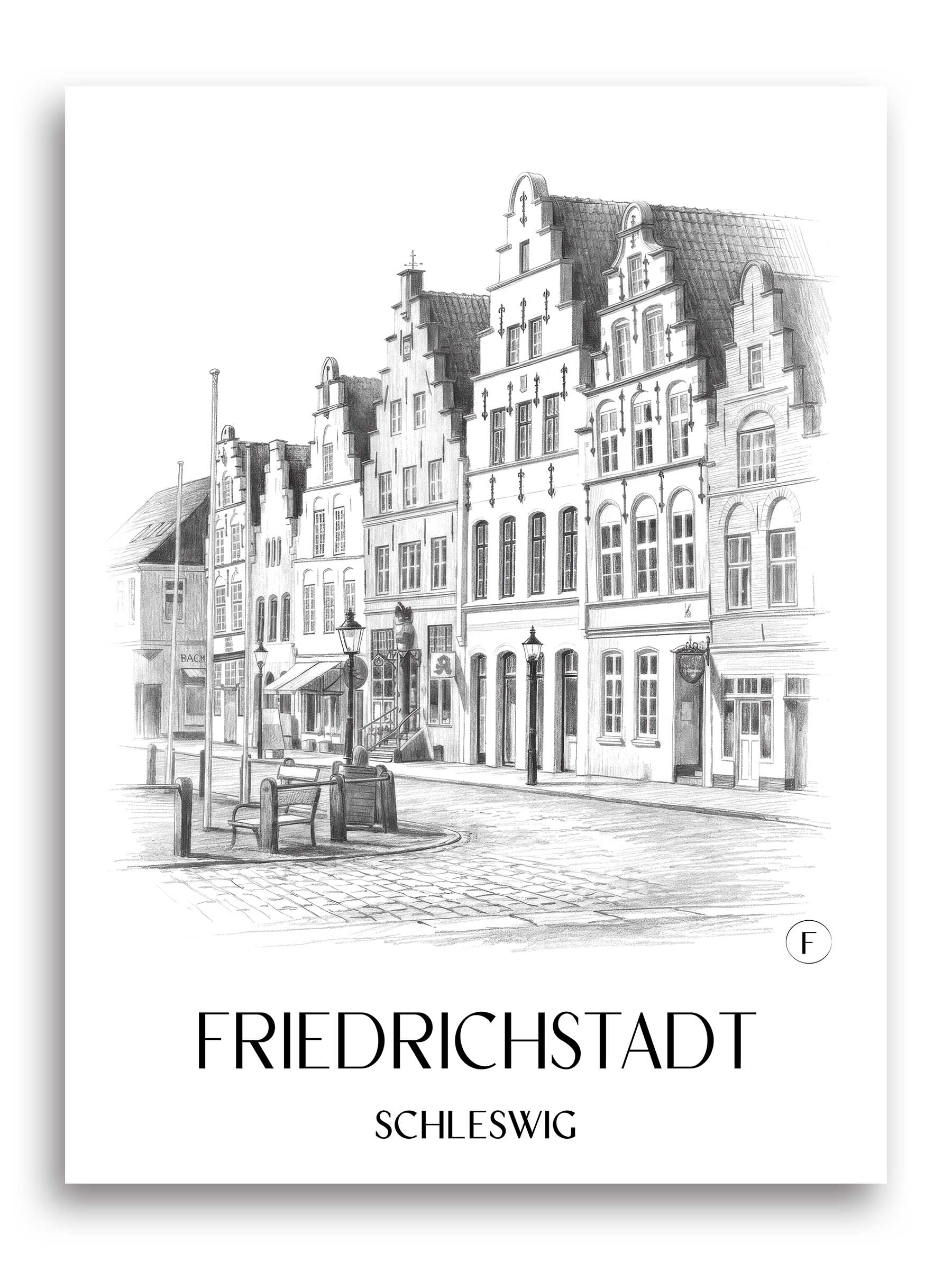 friedrichstadt-schleswig-deutschland-poster-bleistift-zeichnung-drawing