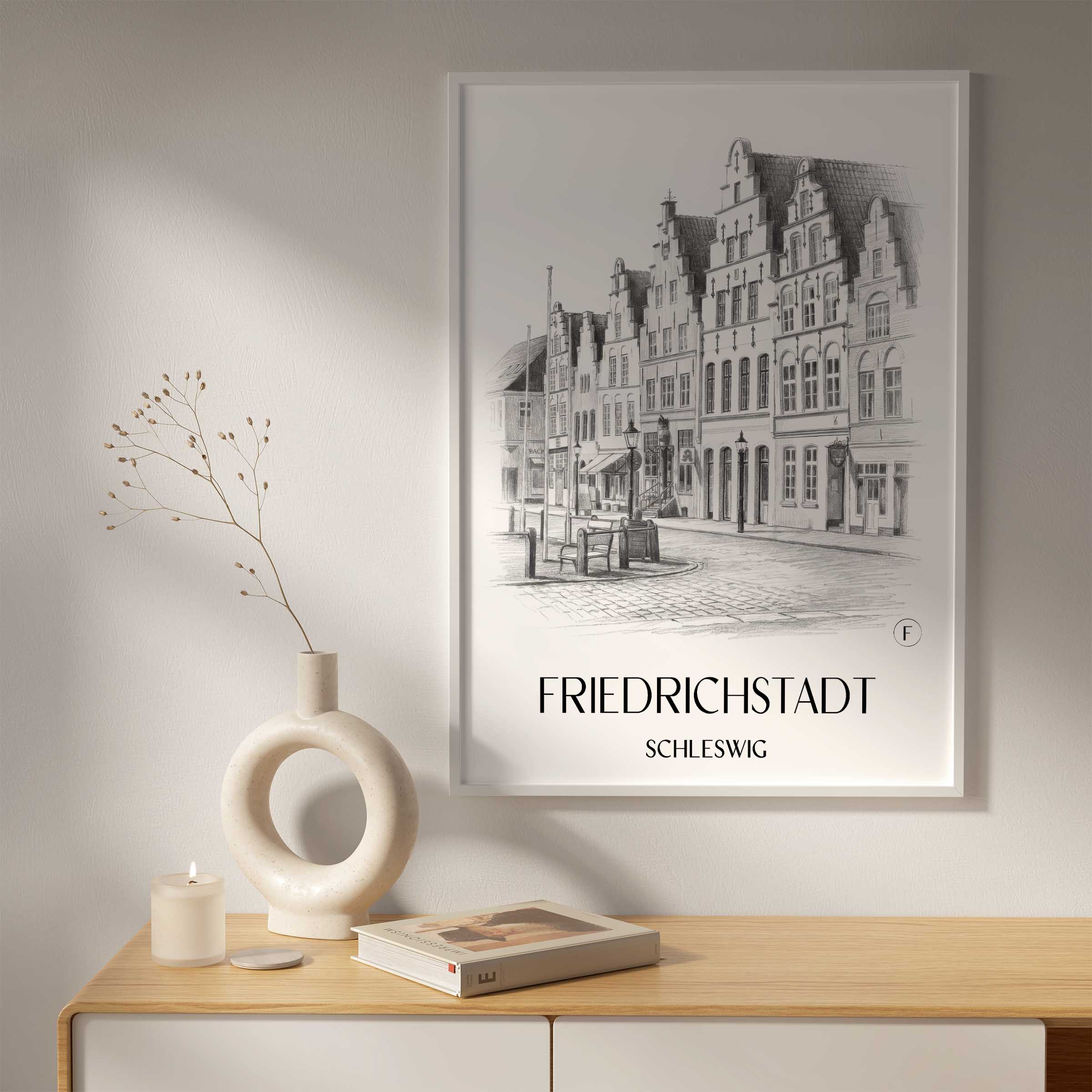 friedrichstadt-schleswig-deutschland-poster-bleistift-zeichnung-drawing