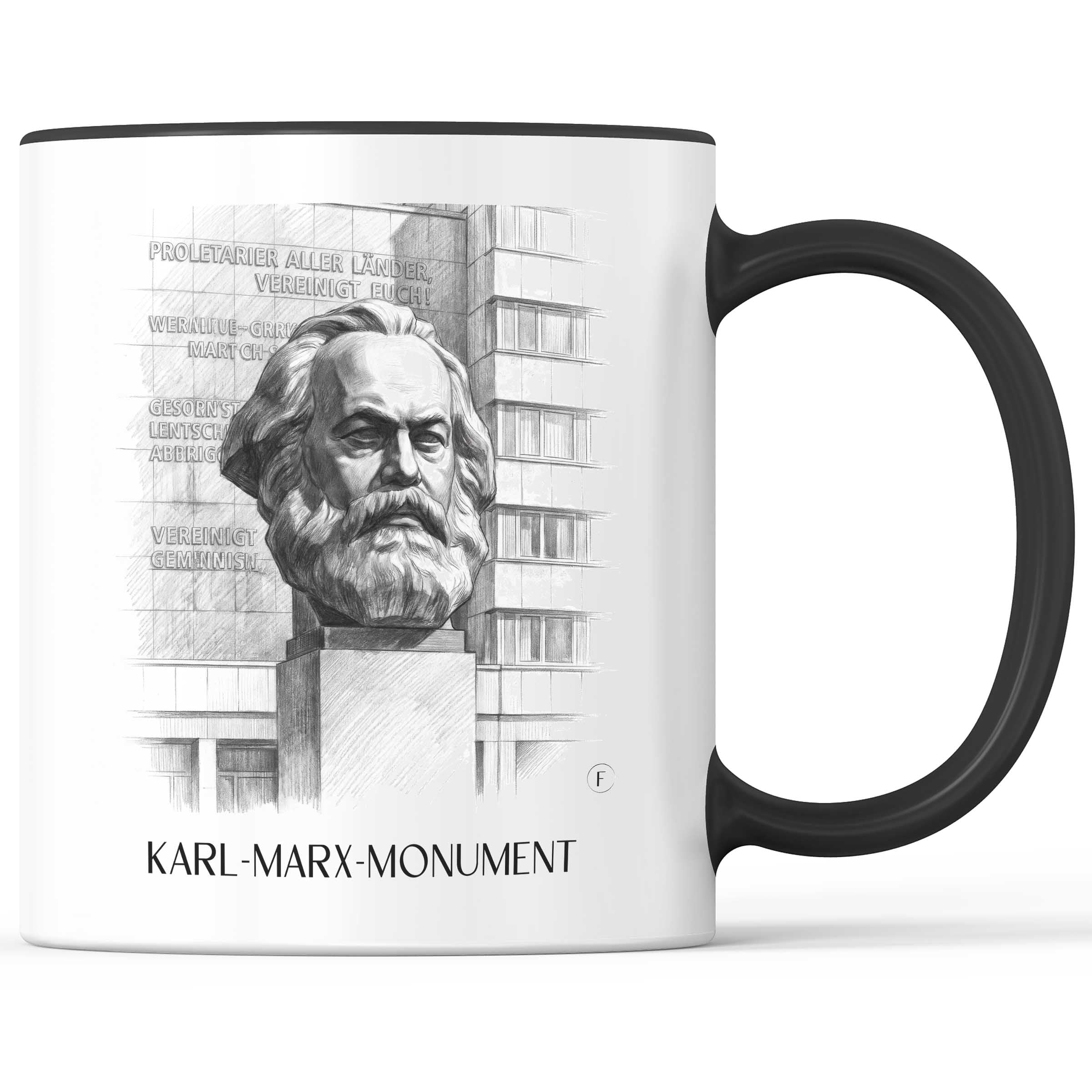 karl-marx-monument-chemnitz-deutschland-kaffeebecher-bleistift-zeichnung-drawing