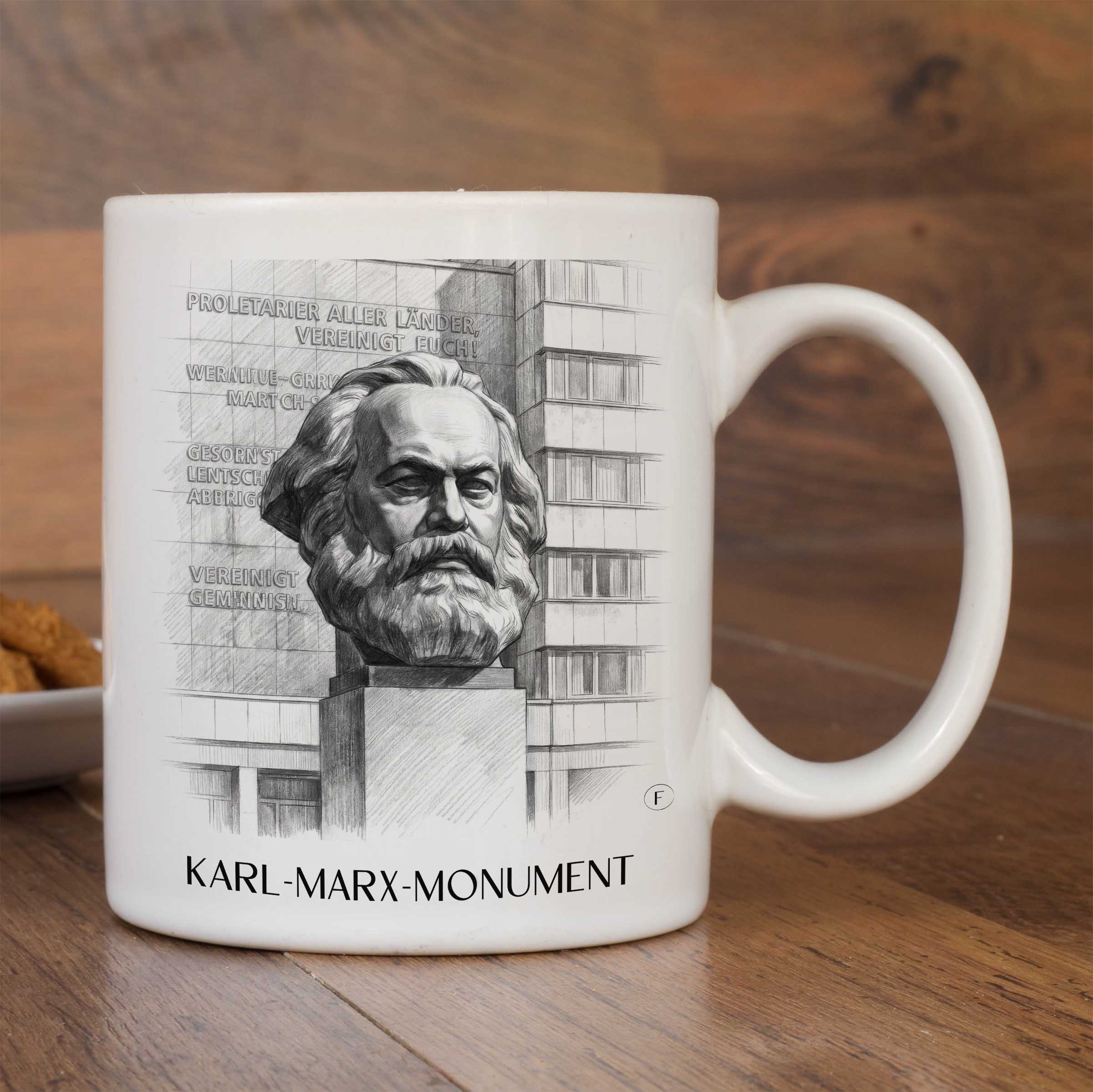 karl-marx-monument-chemnitz-deutschland-kaffeebecher-bleistift-zeichnung-drawing