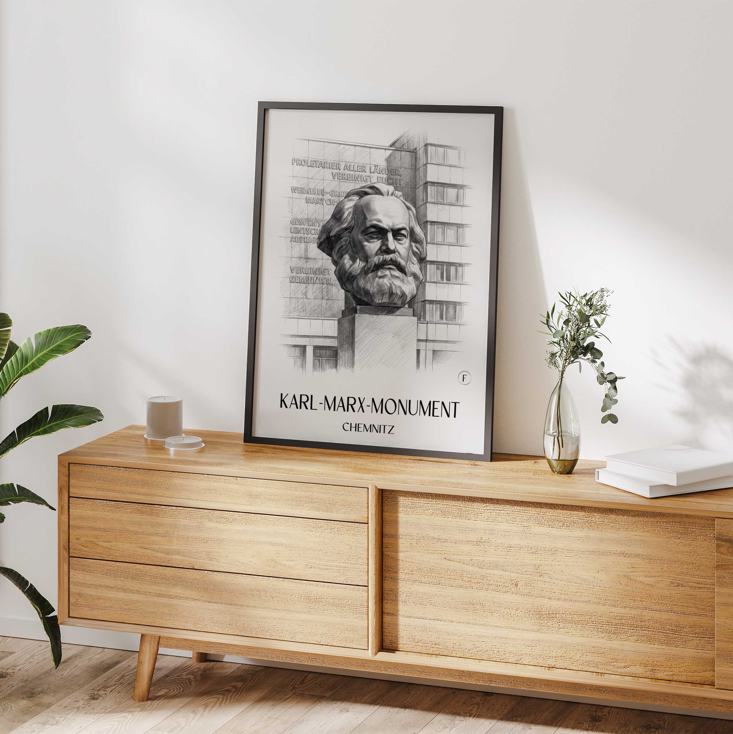 karl-marx-monument-chemnitz-deutschland-poster-bleistift-zeichnung-drawing