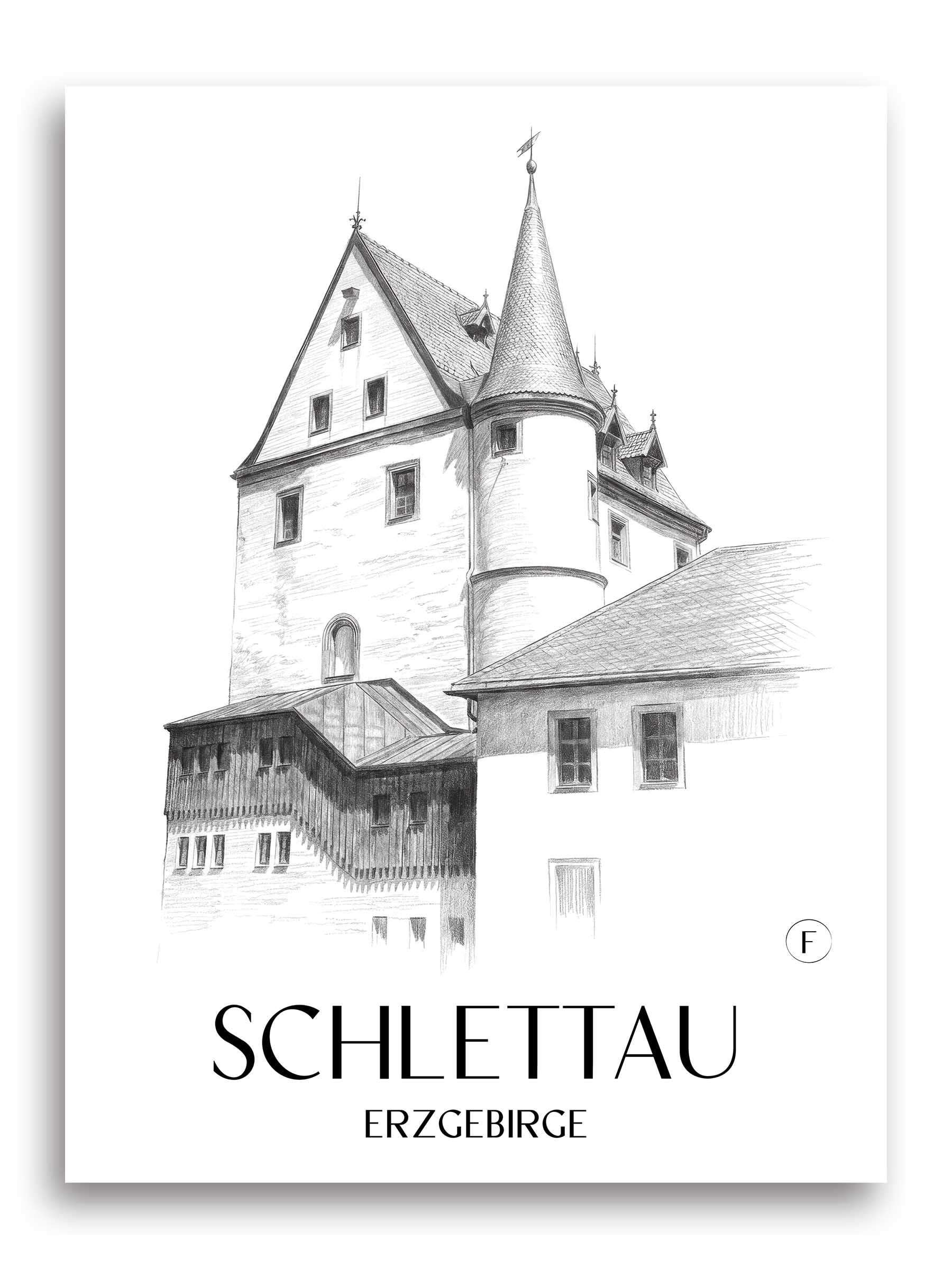 schlettau-erzgebirge-deutschland-poster-bleistift-zeichnung-drawing