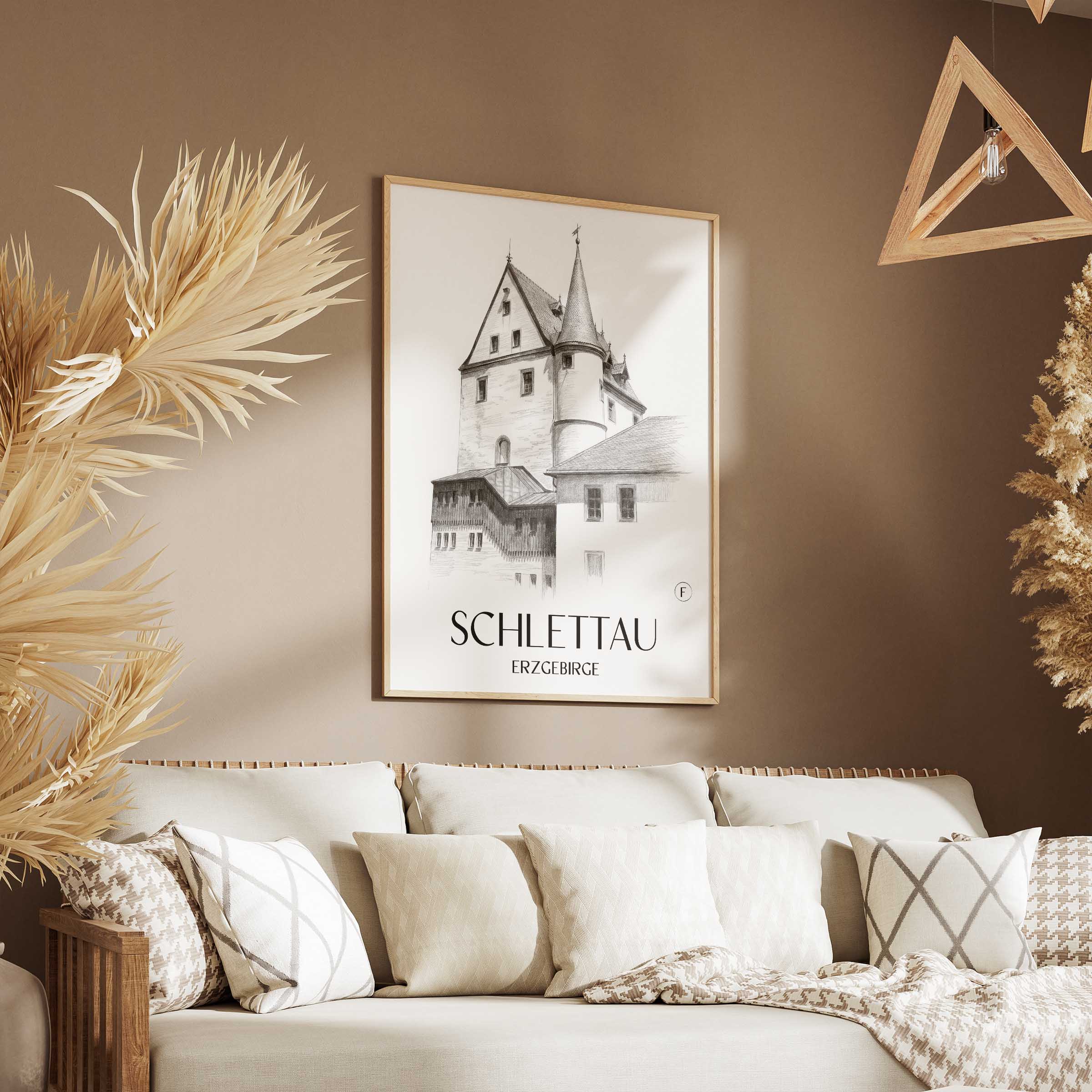 schlettau-erzgebirge-deutschland-poster-bleistift-zeichnung-drawing