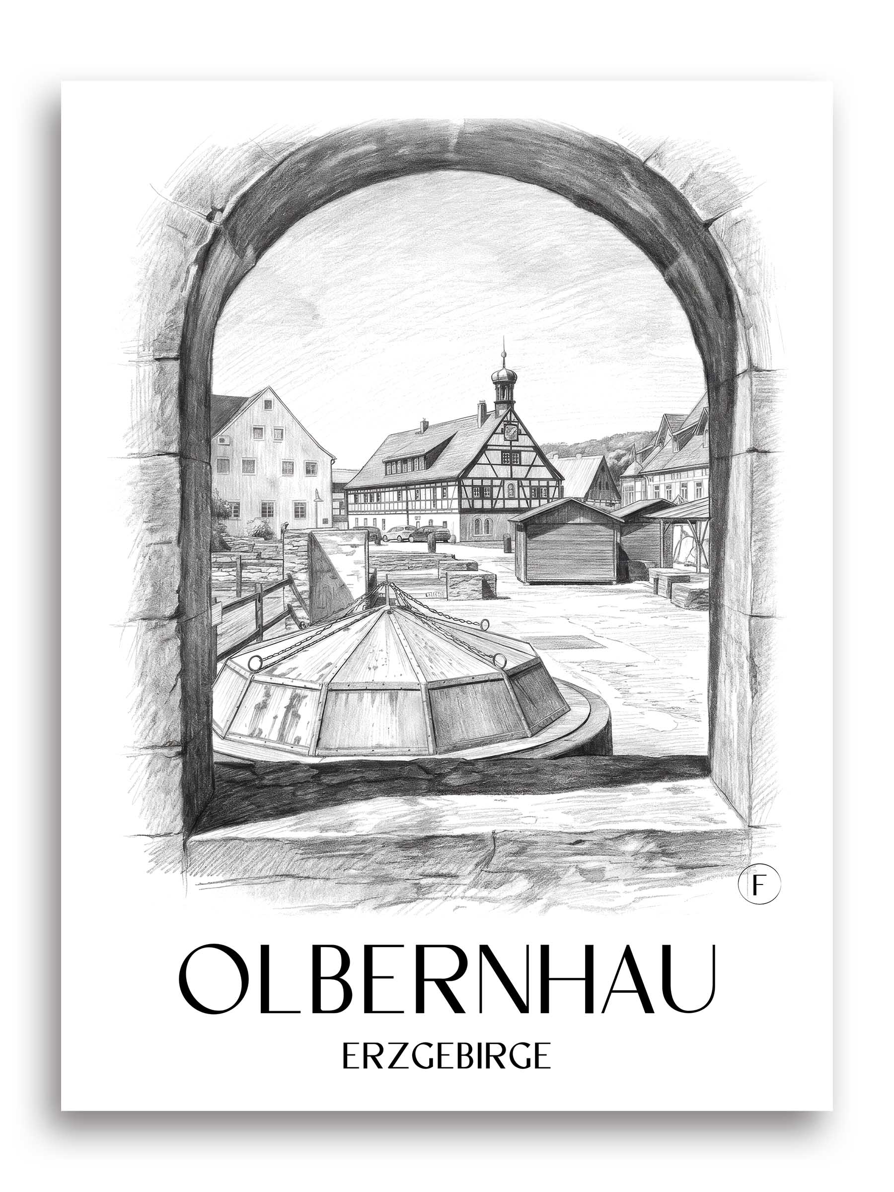 olbernhau-erzgebirge-deutschland-poster-bleistift-zeichnung-drawing