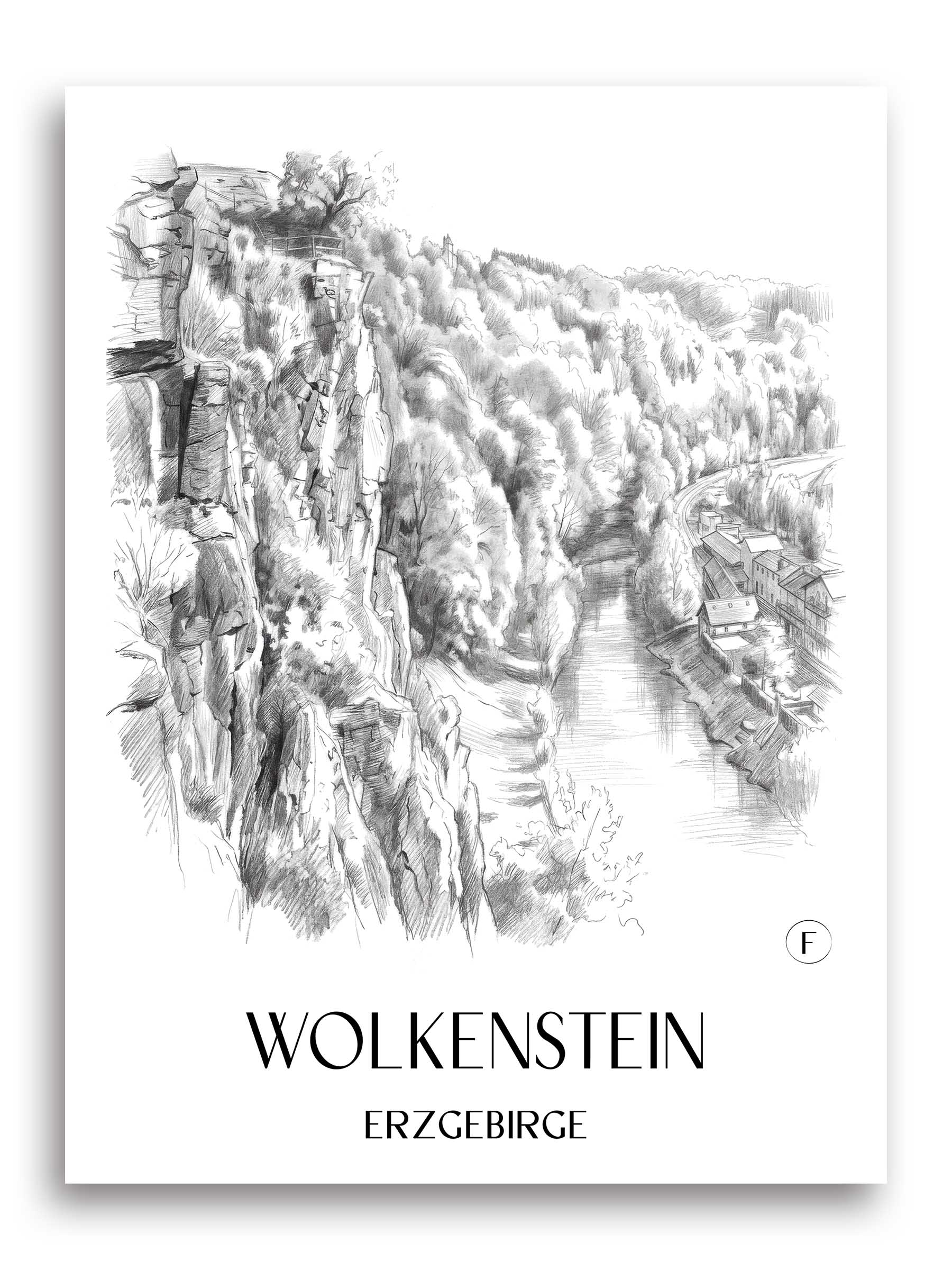 wolkenstein-erzgebirge-deutschland-poster-bleistift-zeichnung-drawing