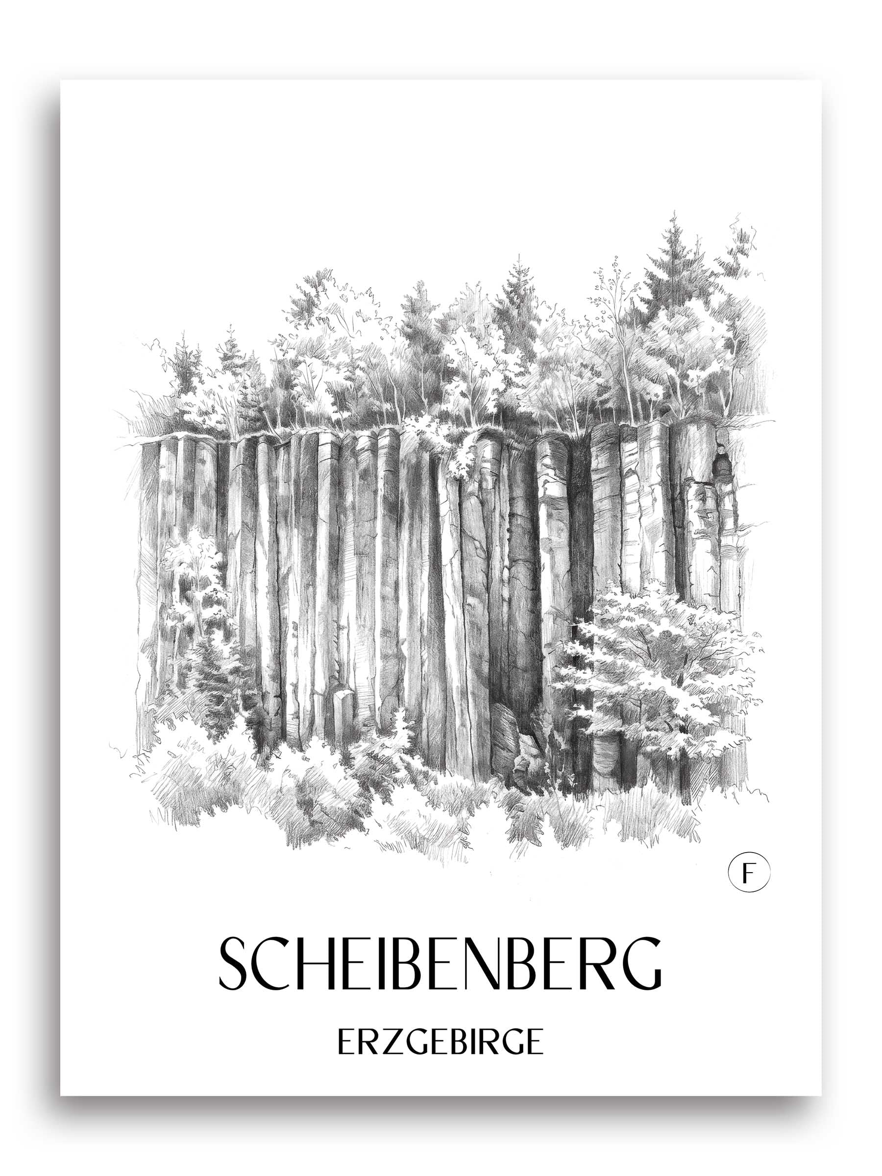 scheibenberg-erzgebirge-deutschland-poster-bleistift-zeichnung-drawing
