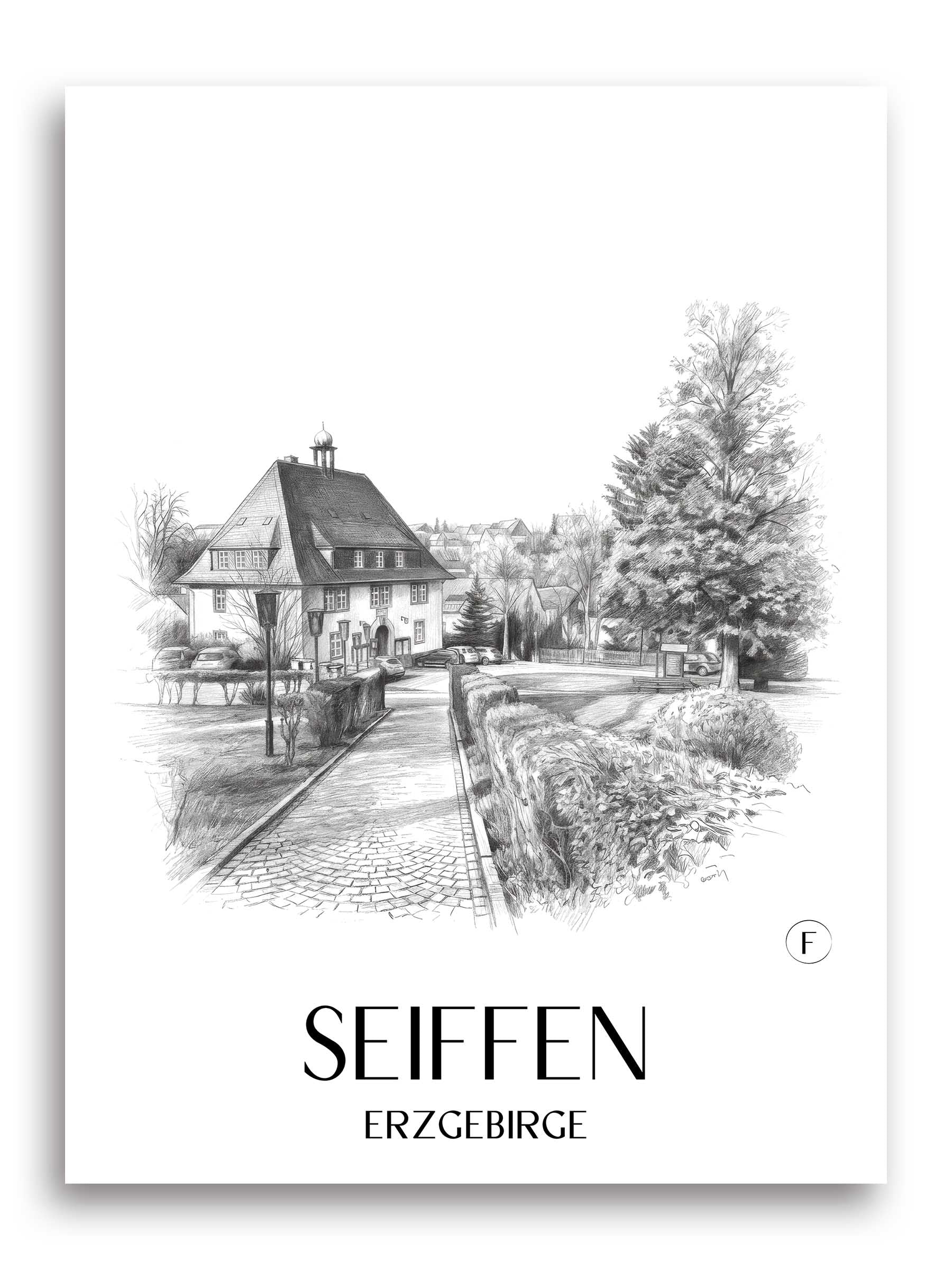 seiffen-erzgebirge-deutschland-poster-bleistift-zeichnung-drawing